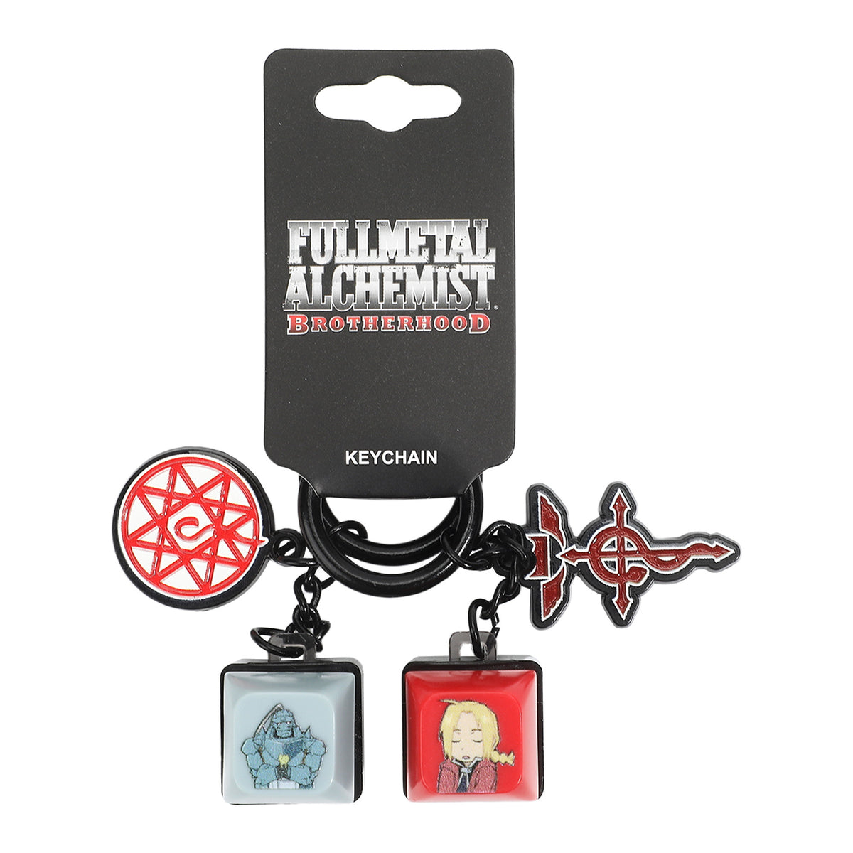 Full Metal Alchemist Brotherhood Edward and Alphonse Keychain Clicker Set