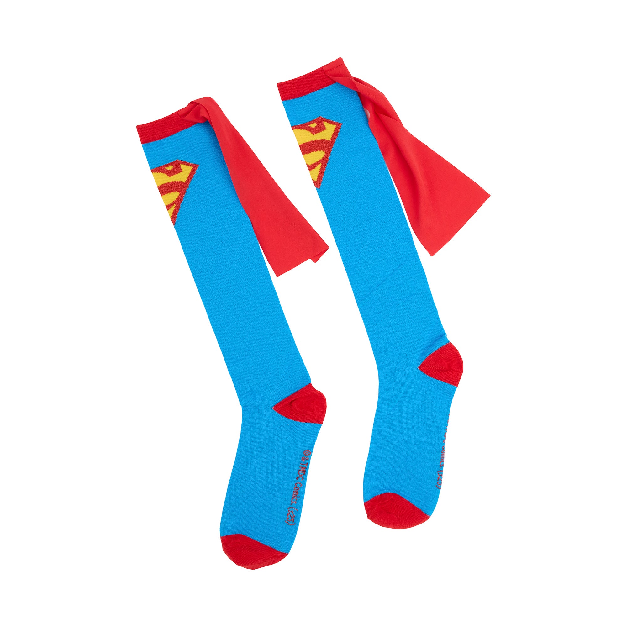 Superman Logo Women's blue Knee High Cape Socks for Women