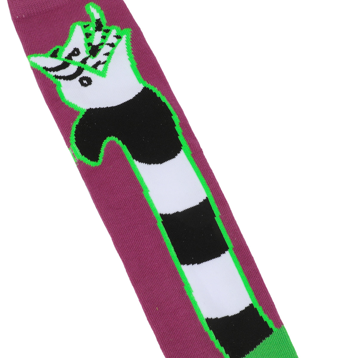 Beetlejuice Sandworms Women's Purple & Green Knee High Socks