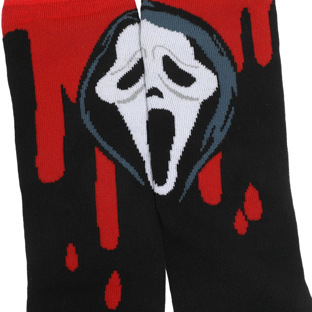 Ghostface Knee High Sock with Glow In The Dark Mask for Women