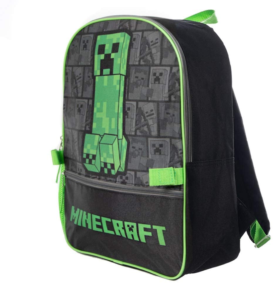 Minecraft Backpack with Lunch Box for boys