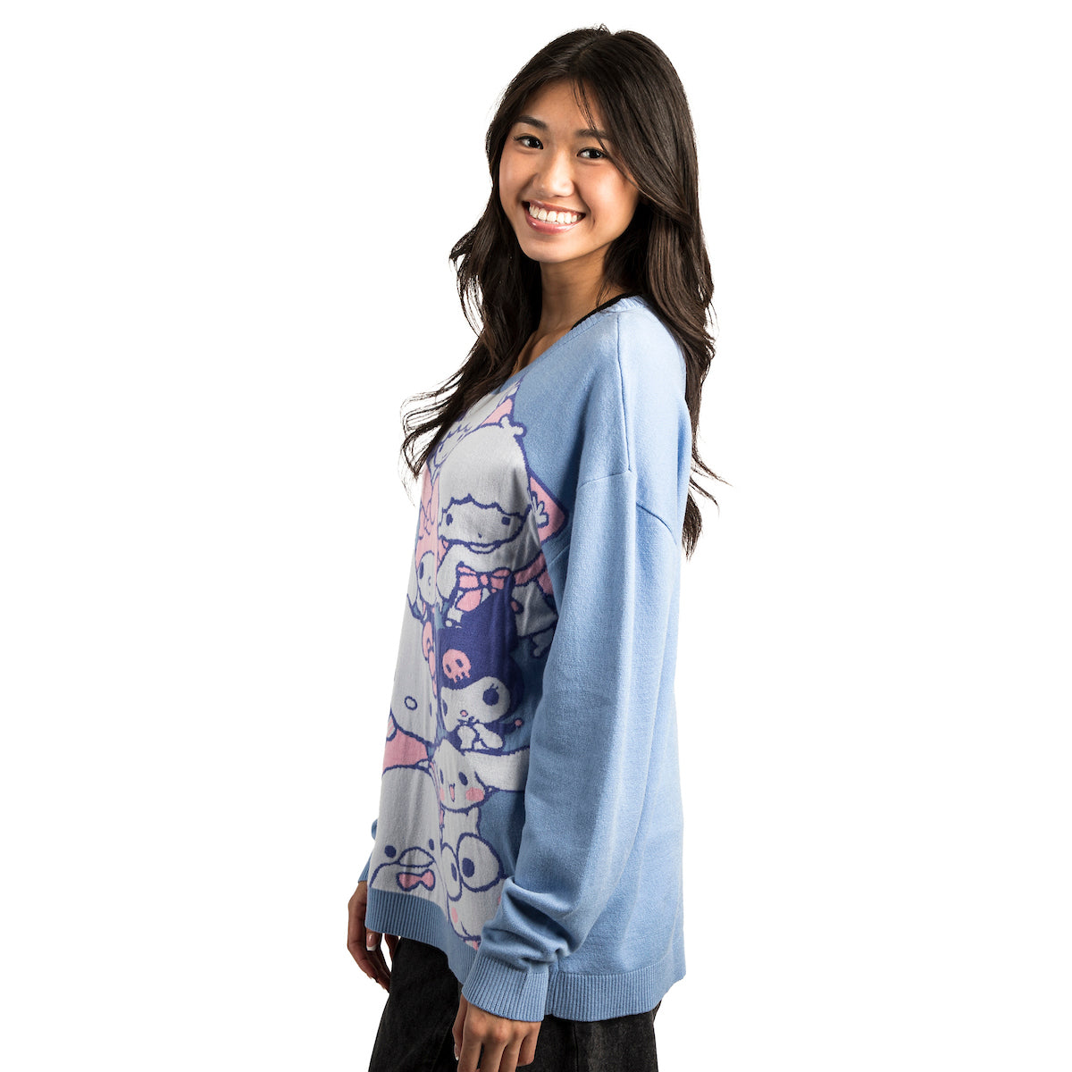 HELLO KITTY & FRIENDS Women's OVERSIZED SWEATER
