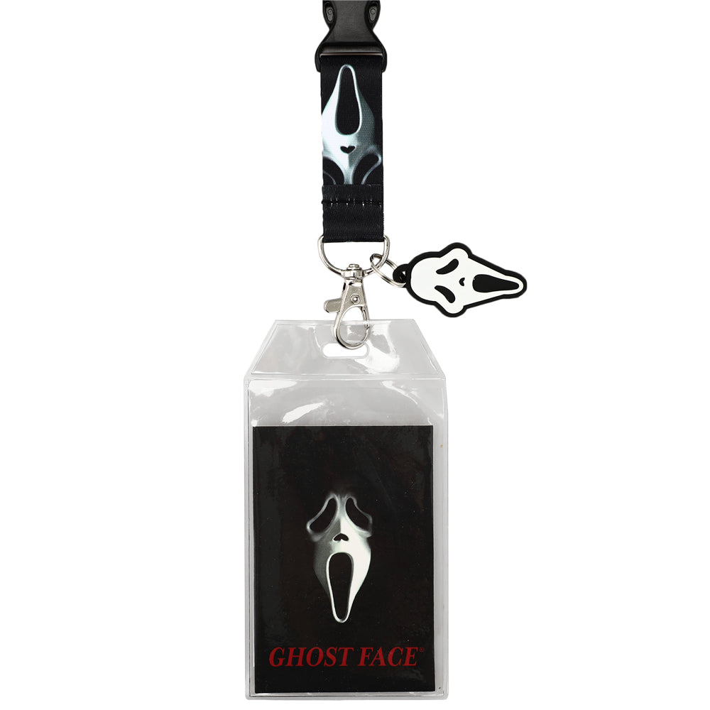 Ghostface Lanyard with Clear ID Sleeve