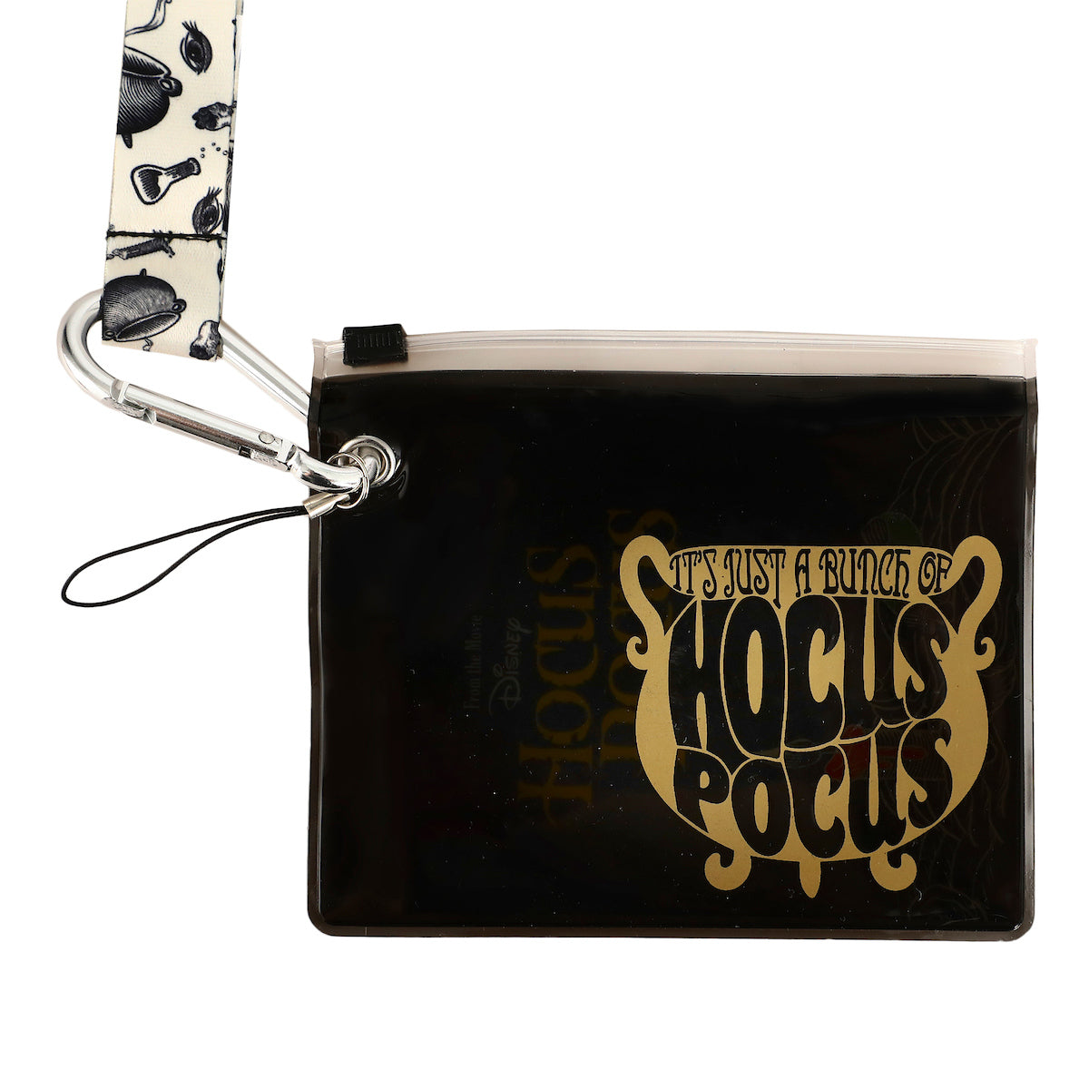 Disney Hocus Pocus Lanyard and Plastic Transparent Pouch