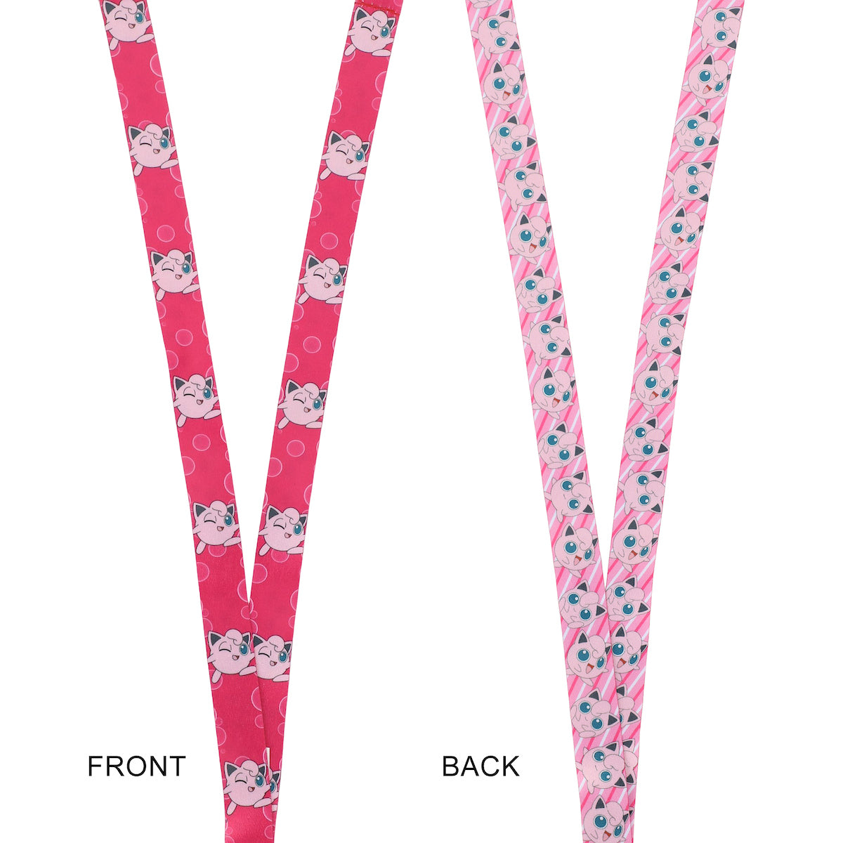 Pokemon Jigglypuff Neck Breakaway and Metal Charm Lanyard