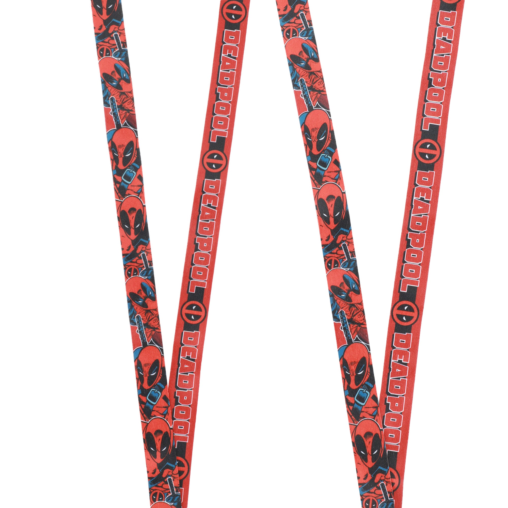 Deadpool Mask Logo 22" Lanyard With ID Sleeve