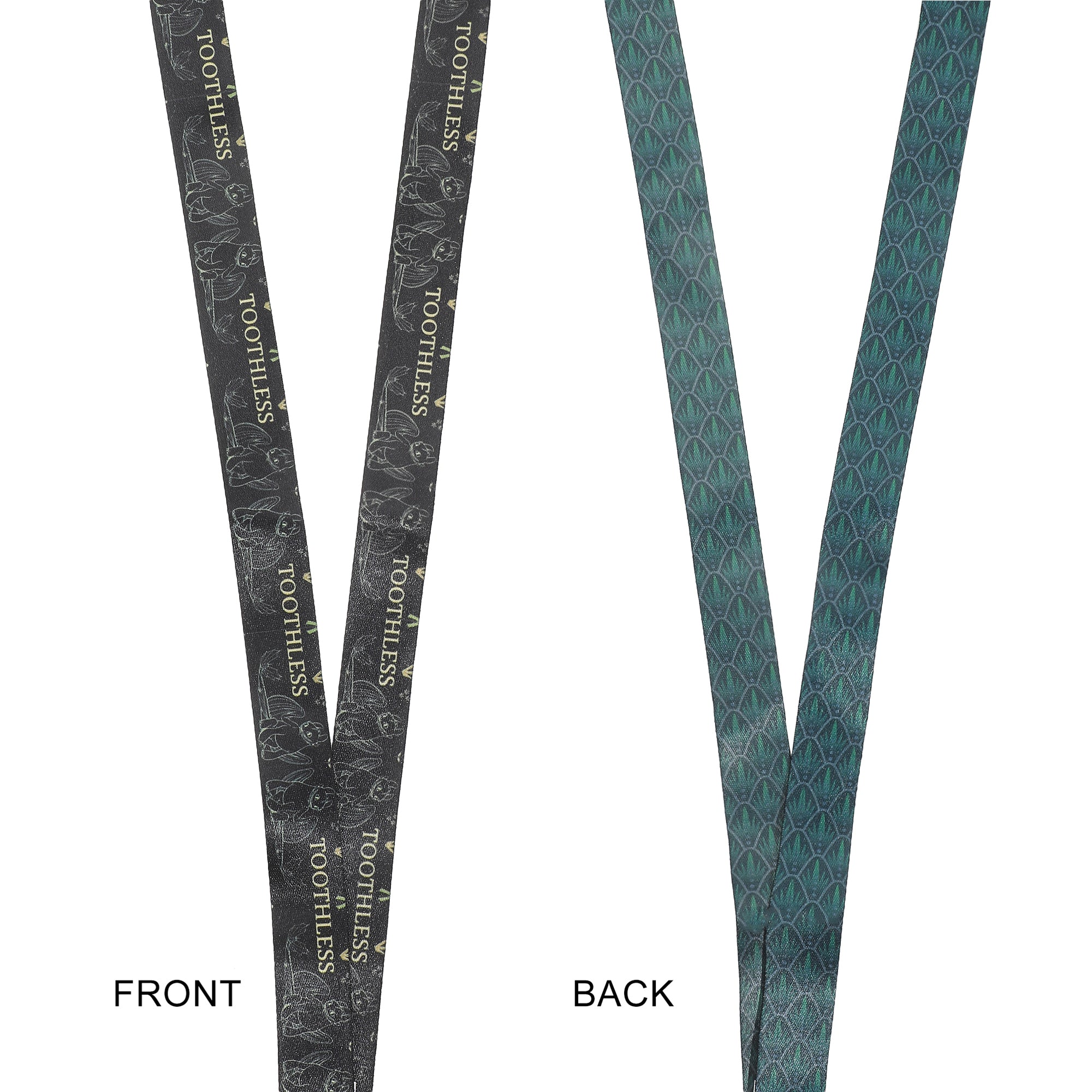 How to Train Your Dragon Toothless Nature Art Black 22" Lanyard