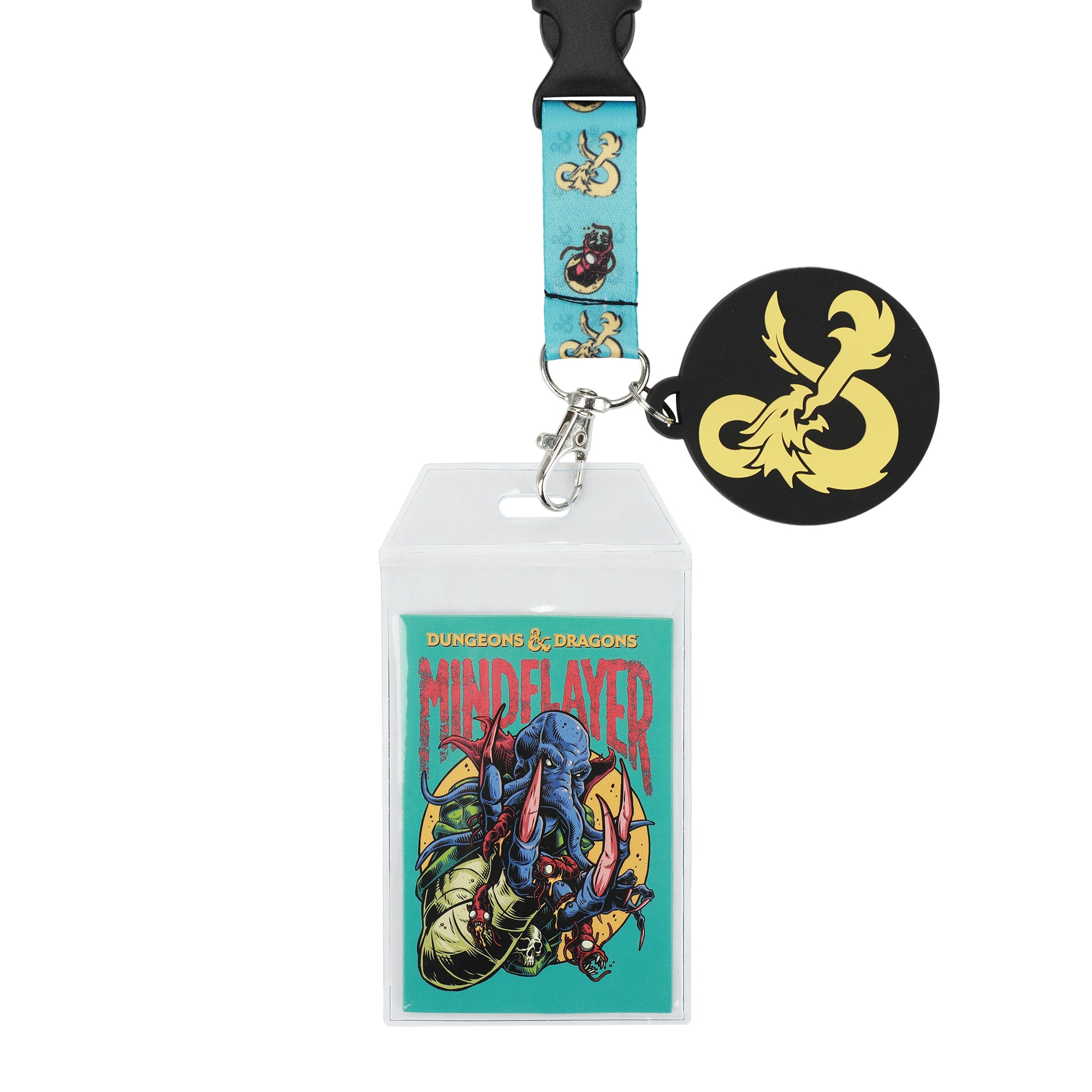 Dungeons & Dragons Mindflayer Blue Lanyard With ID Sleeve