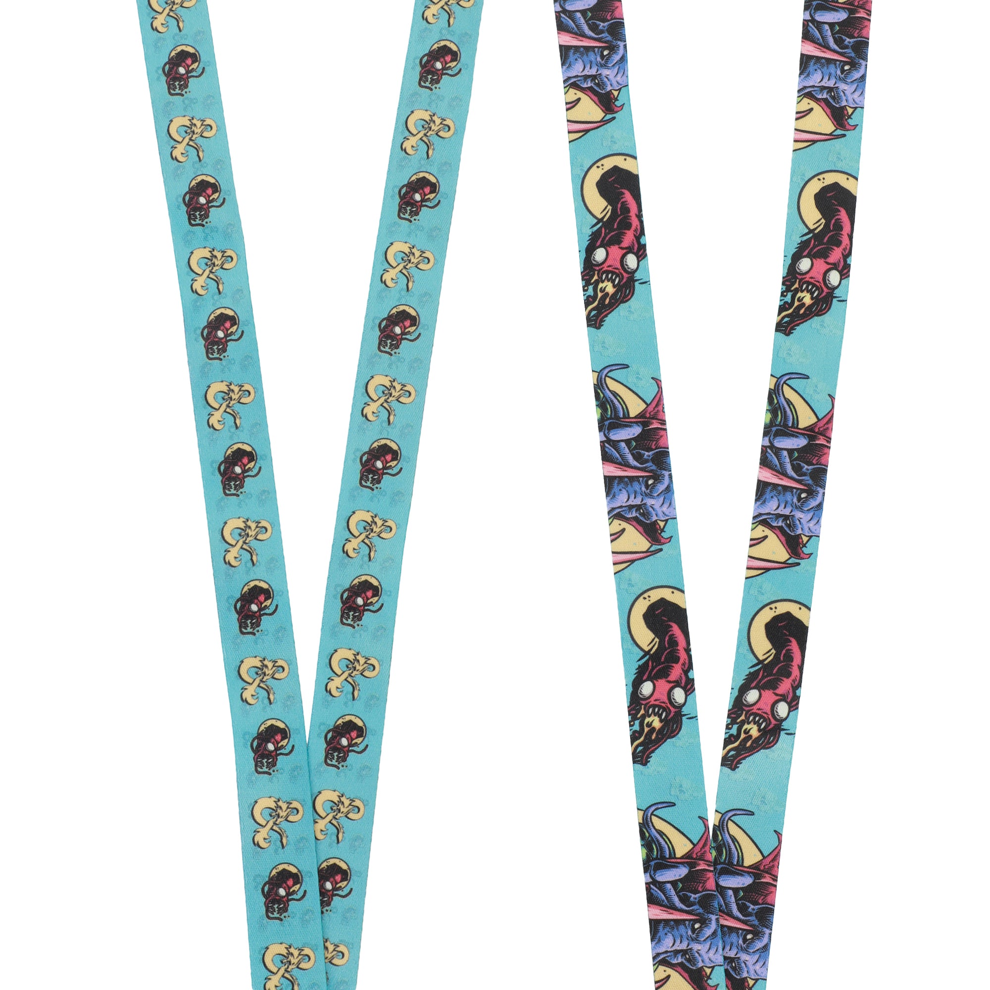 Dungeons & Dragons Mindflayer Blue Lanyard With ID Sleeve