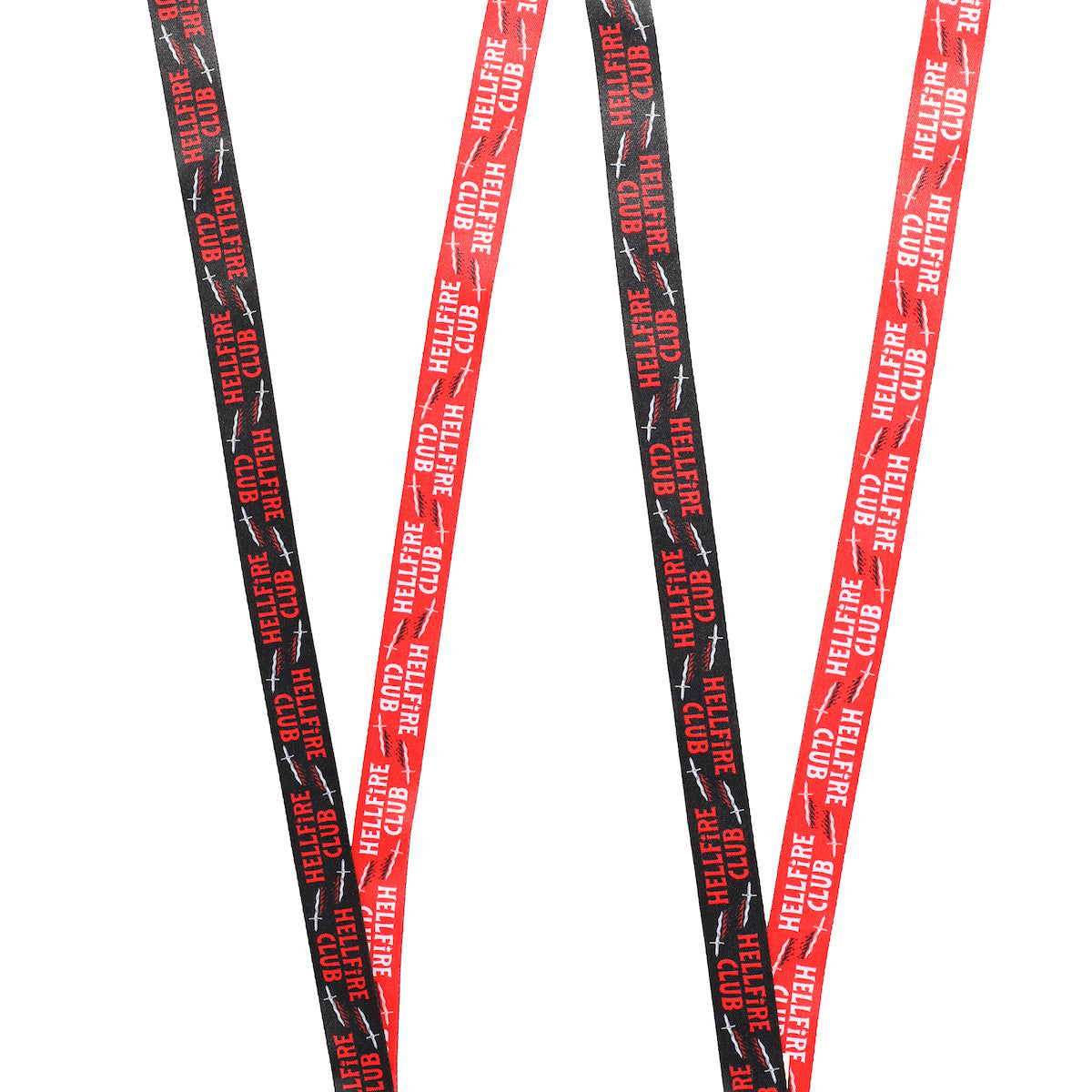 Stranger Things Hellfire Club Lanyard with Breakaway Metal Charm and ID Sleeve