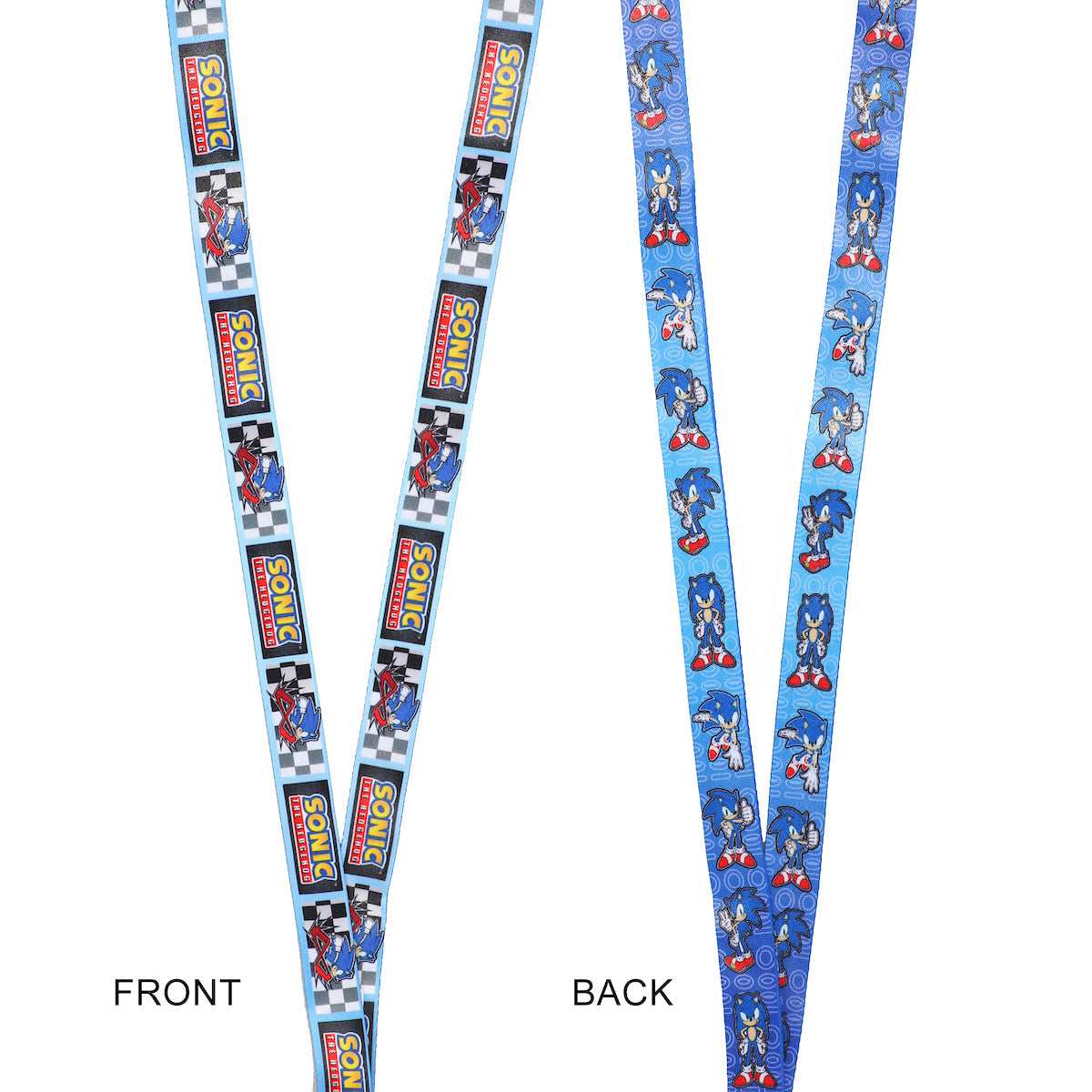Sonic the Hedgehog Modern Lanyard with Breakaway Rubber Charm and ID Sleeve