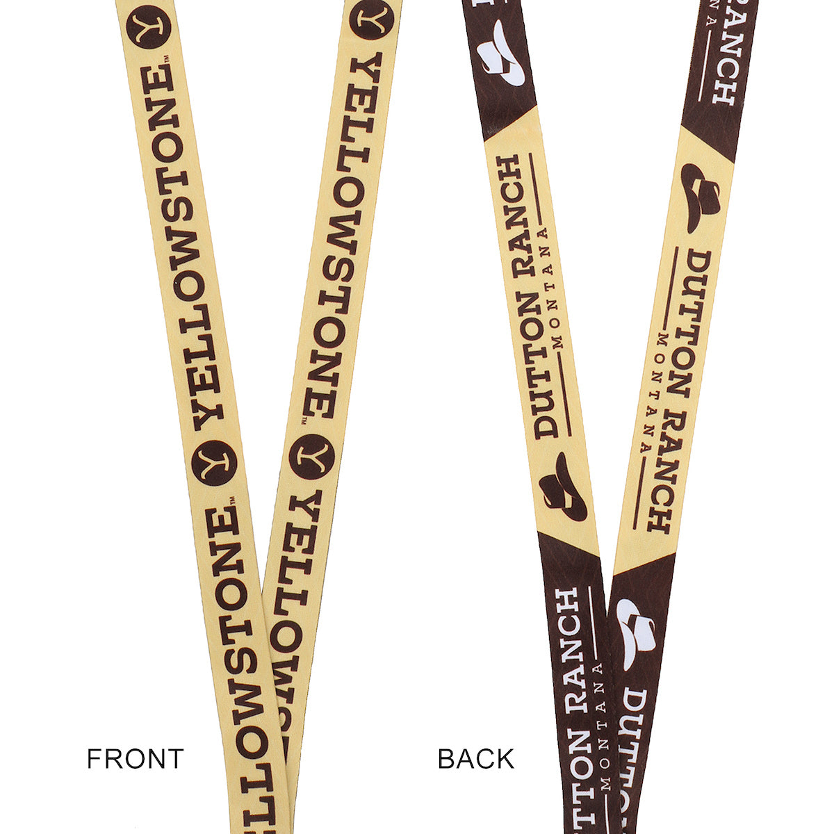 Yellowstone Dutton Ranch 22-Inch Lanyard With Rubber Charm and Clear ID Sleeve