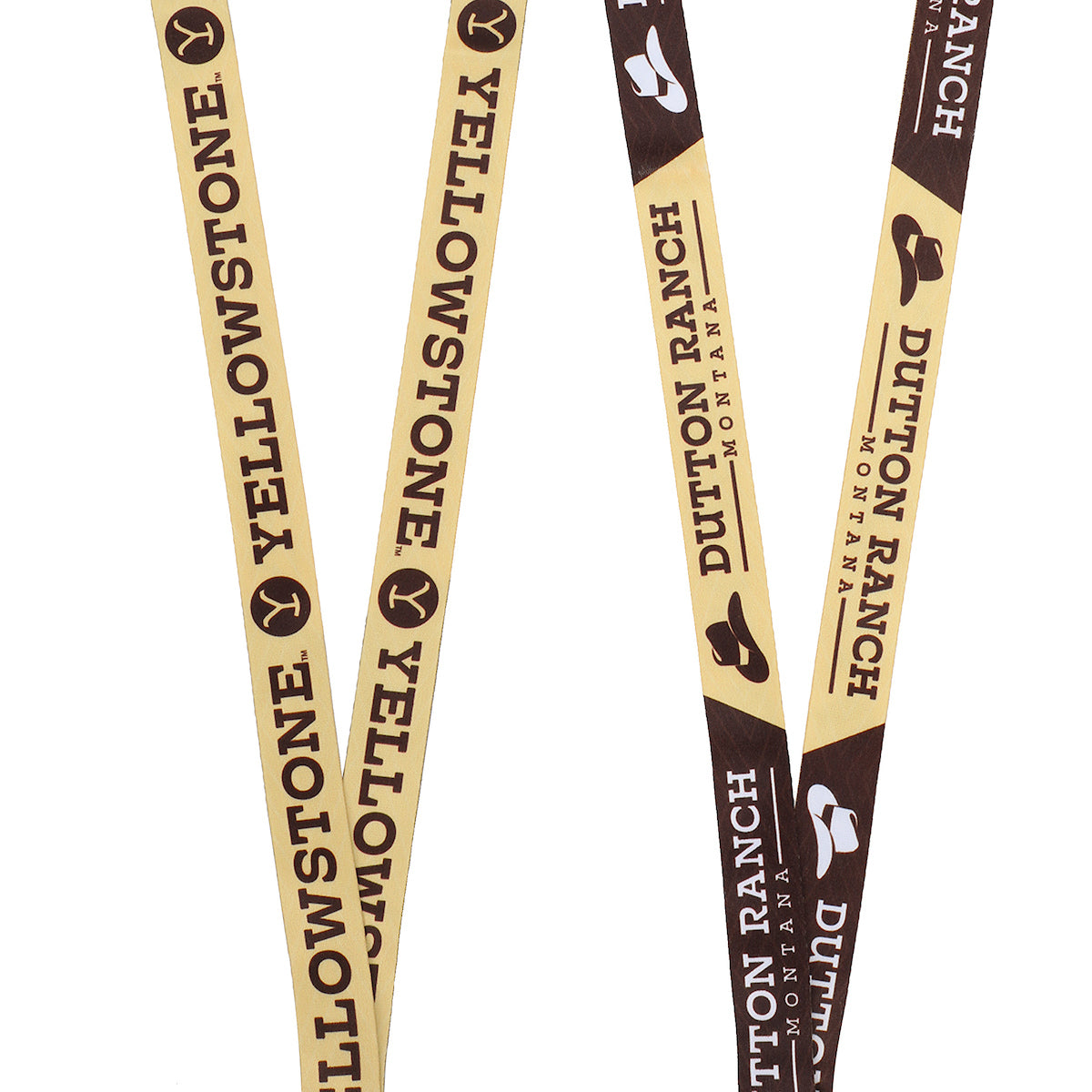 Yellowstone Dutton Ranch 22-Inch Lanyard With Rubber Charm and Clear ID Sleeve