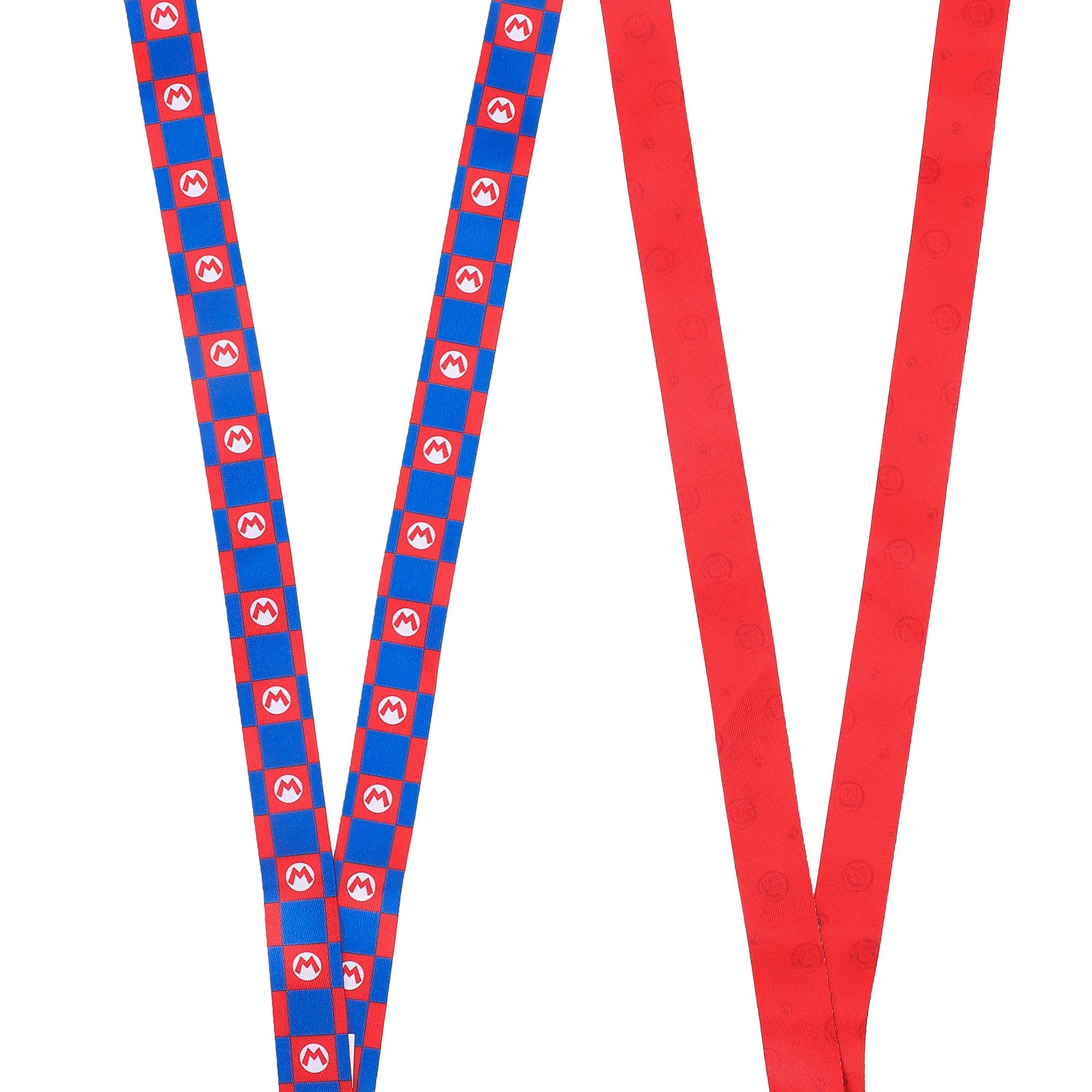 Super Mario Bros. It's-a-Me Mario 22-inch Lanyard with Clear ID Sleeve and Rubber Charm