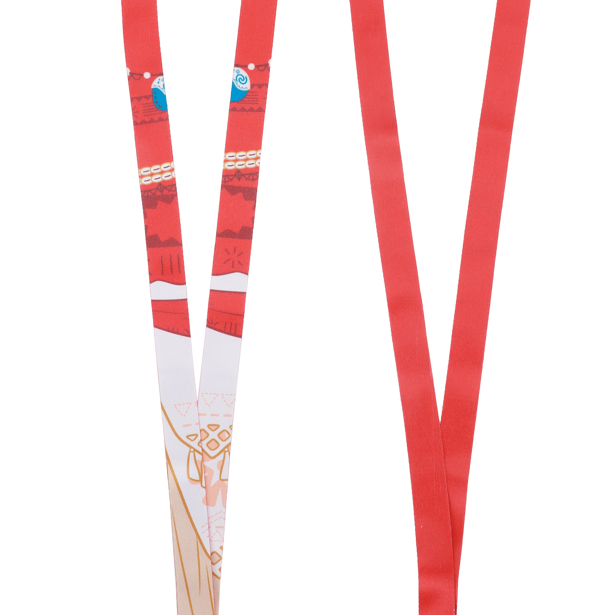 Moana Dress Up 22-inch Lanyard with Clear ID Sleeve and Rubber Charm