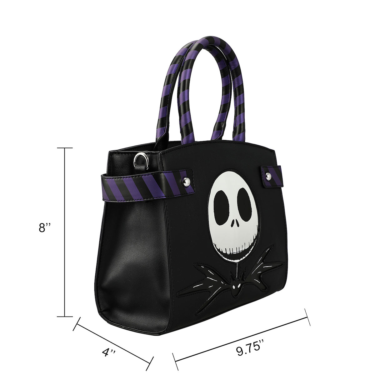 Nightmare Before Christmas Jack Skellington Movie Character Black Purse