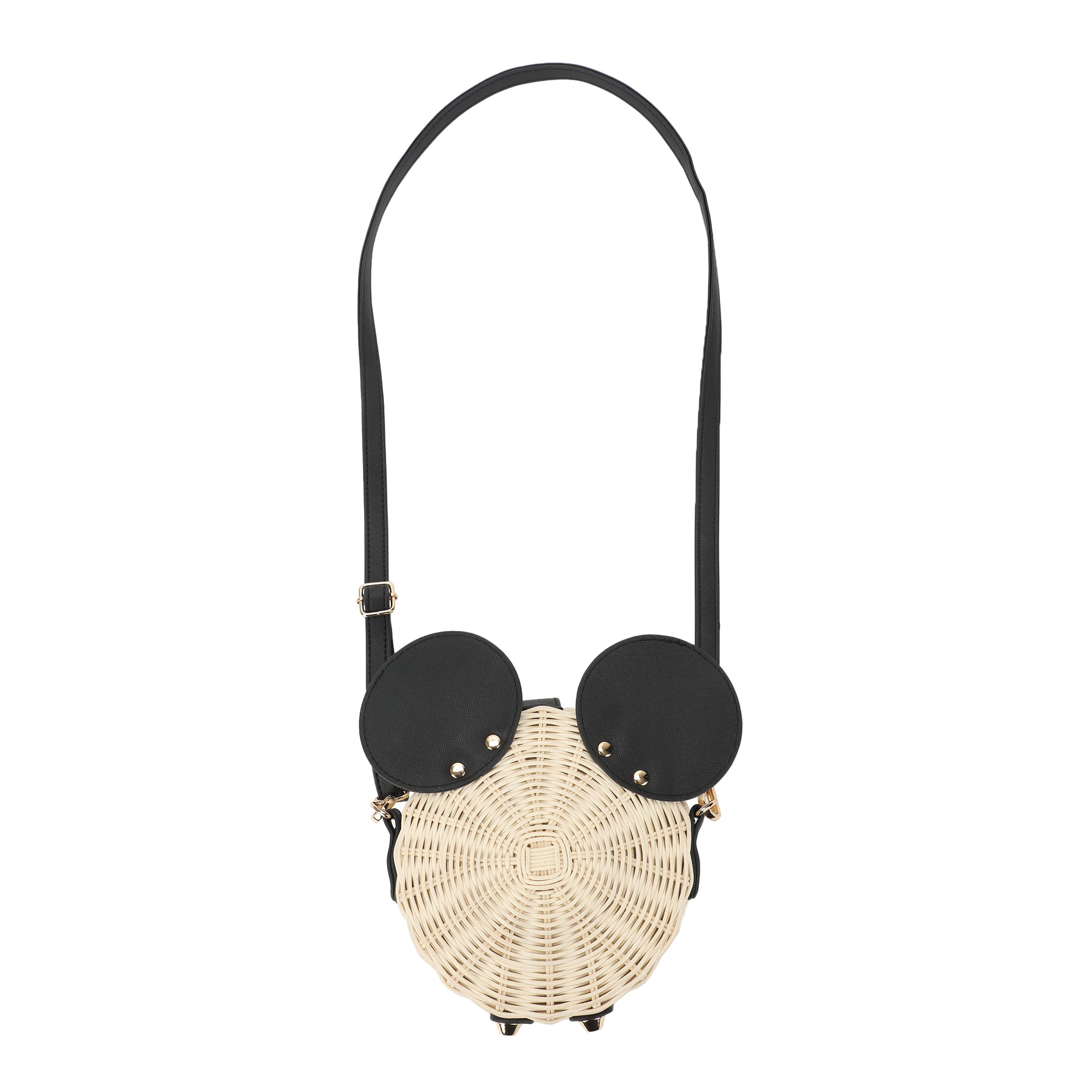 Mickey Mouse Ears Wicker Handbag