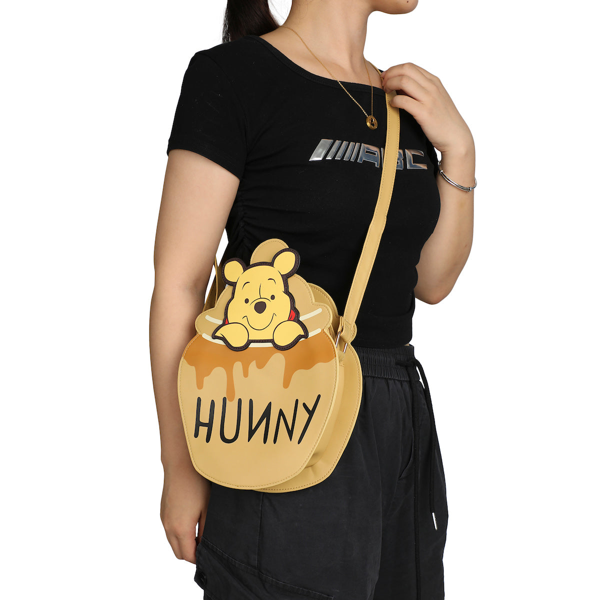 Winnie The Pooh Hunny Pot 8" Crossbody Bag