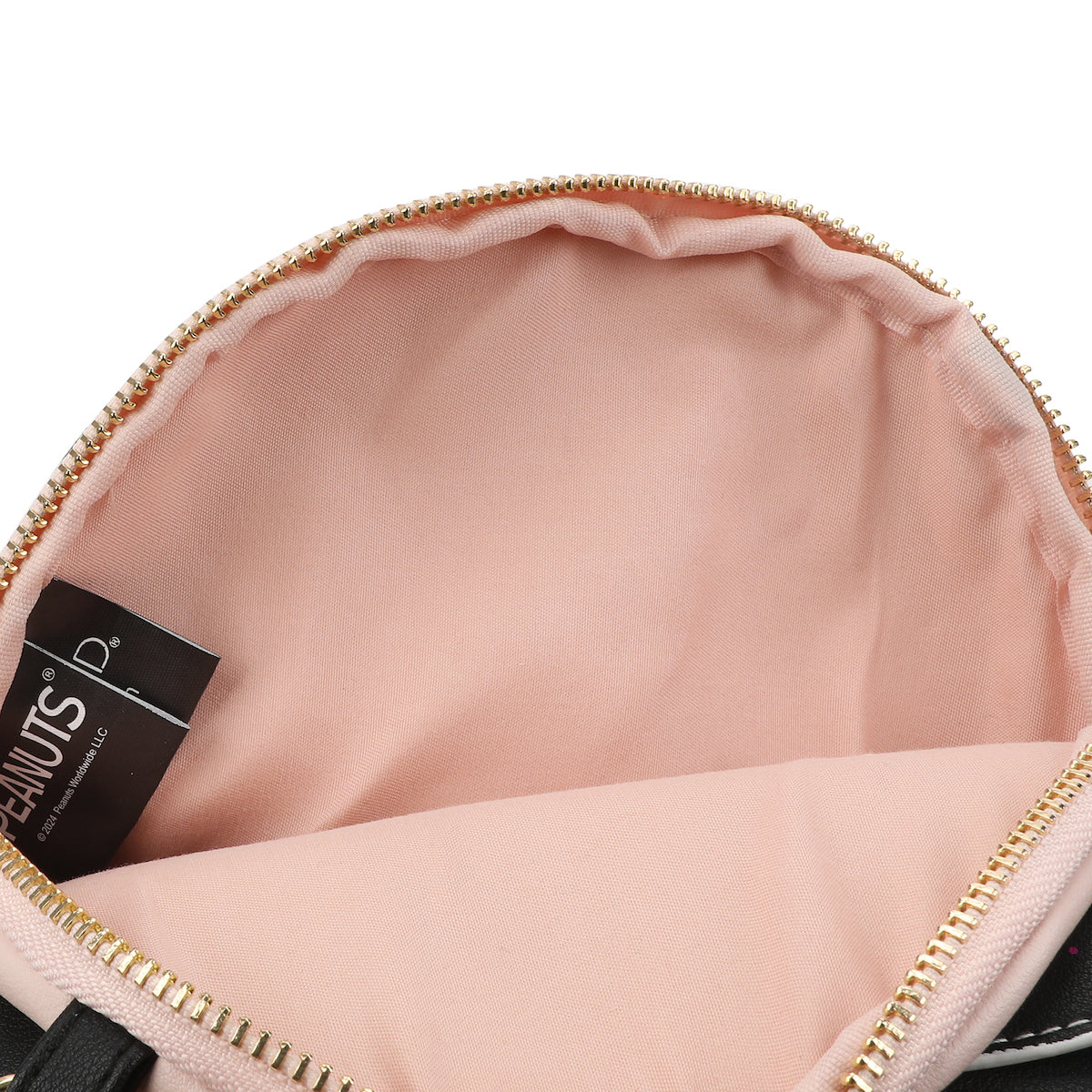 Peanuts Snoopy Christmas Dog House Pink 7.75" Dome Crossbody Bag