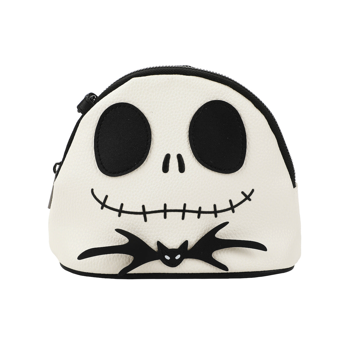 Nightmare Before Christmas Jack Skellington Character Head White 7.75" Dome Crossbody Bag