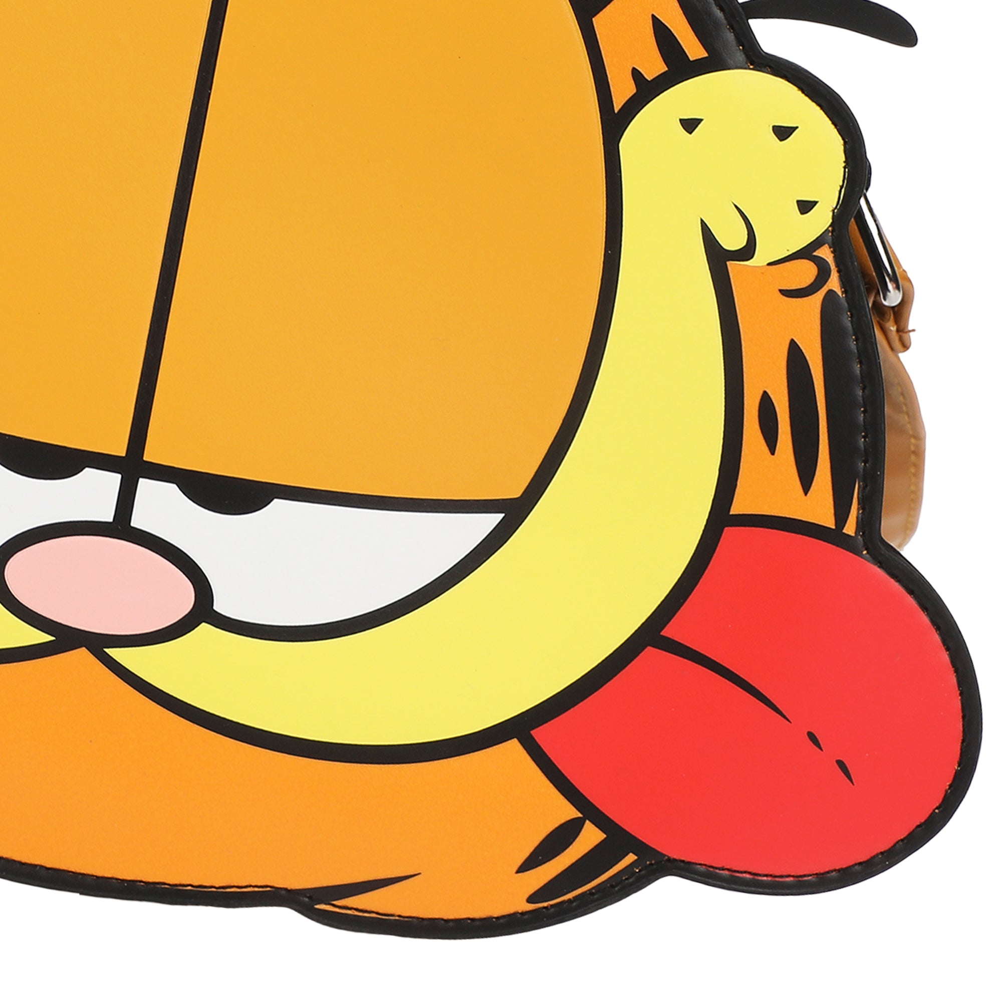 Garfield Sticking Tongue Out Orange 10" Novelty Crossbody Bag