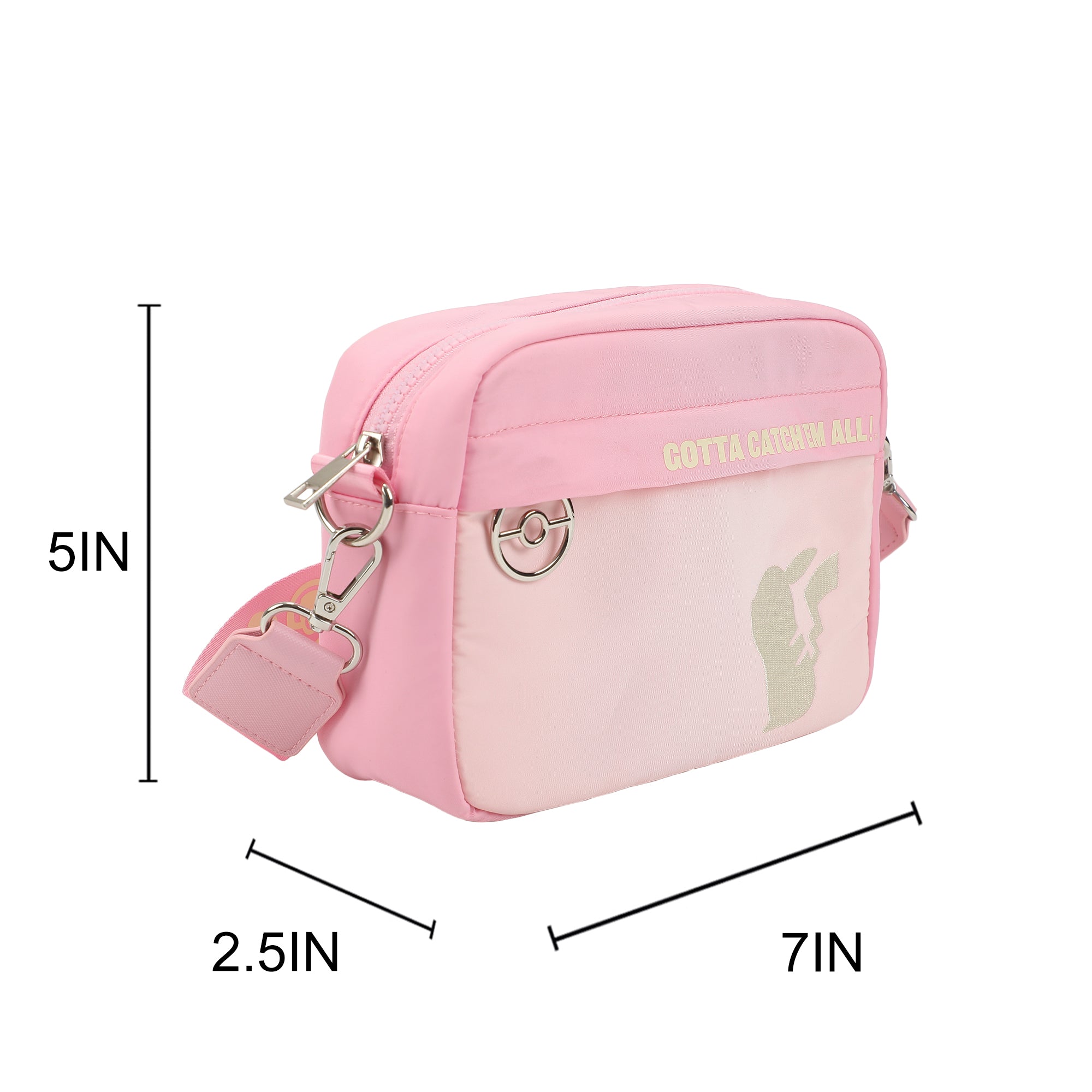 Pokémon Pikachu Pink Pink 7" Crossbody Bag