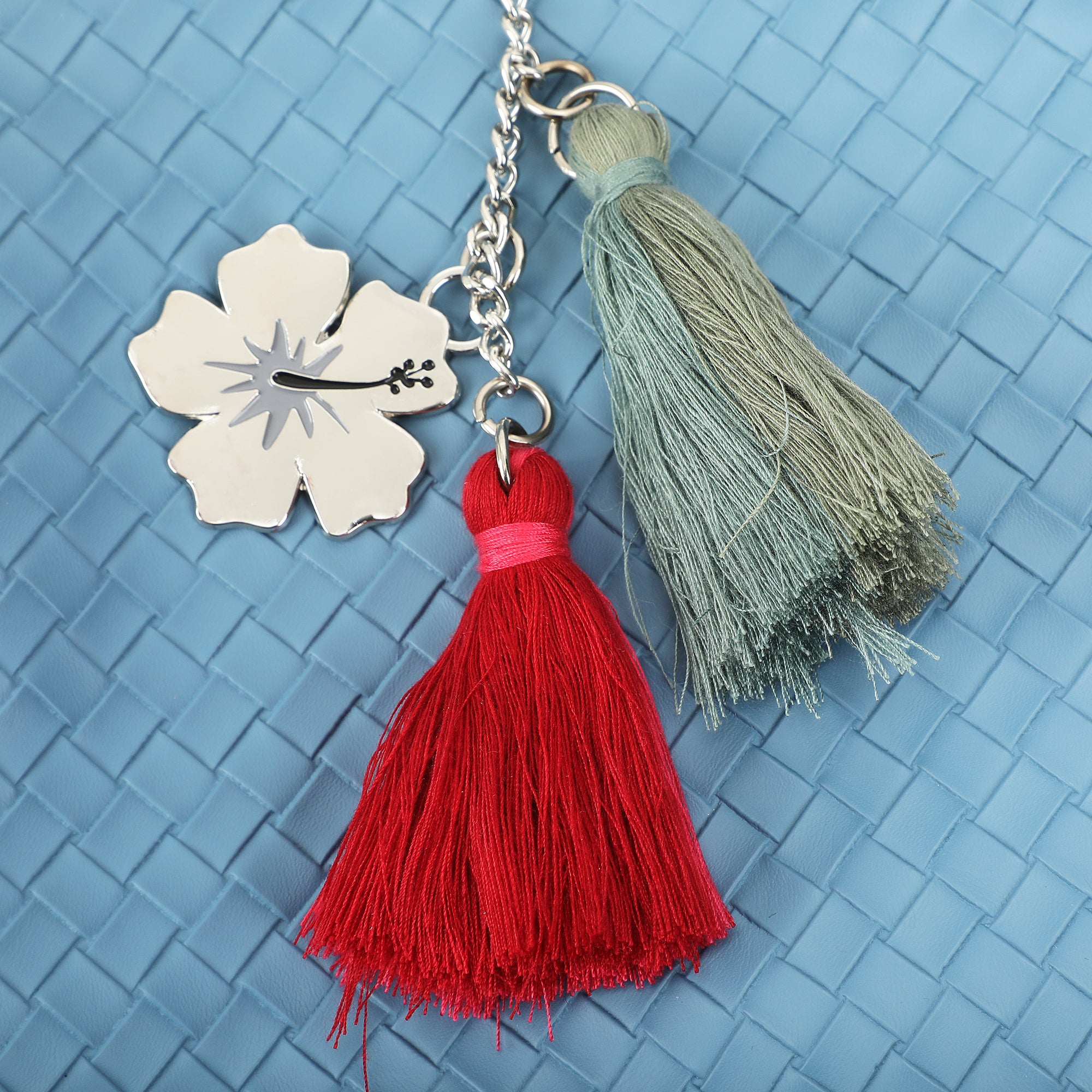 Disney Stitch Face Metal Badge Blue 16" Handbag