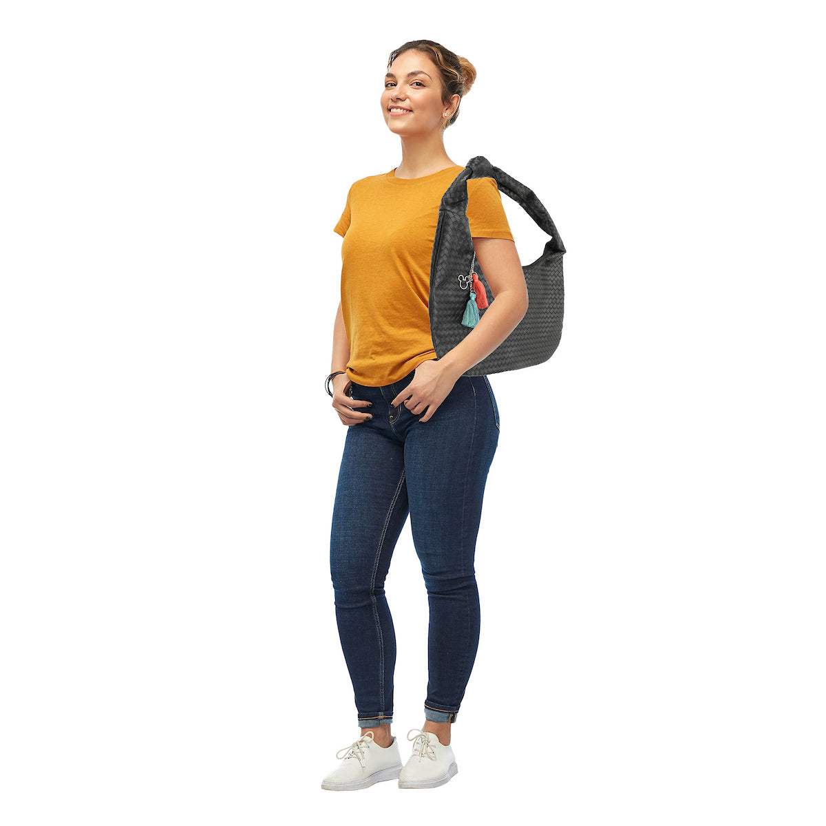 Disney Mickey Mouse Metal Badge16" Womens Handbag