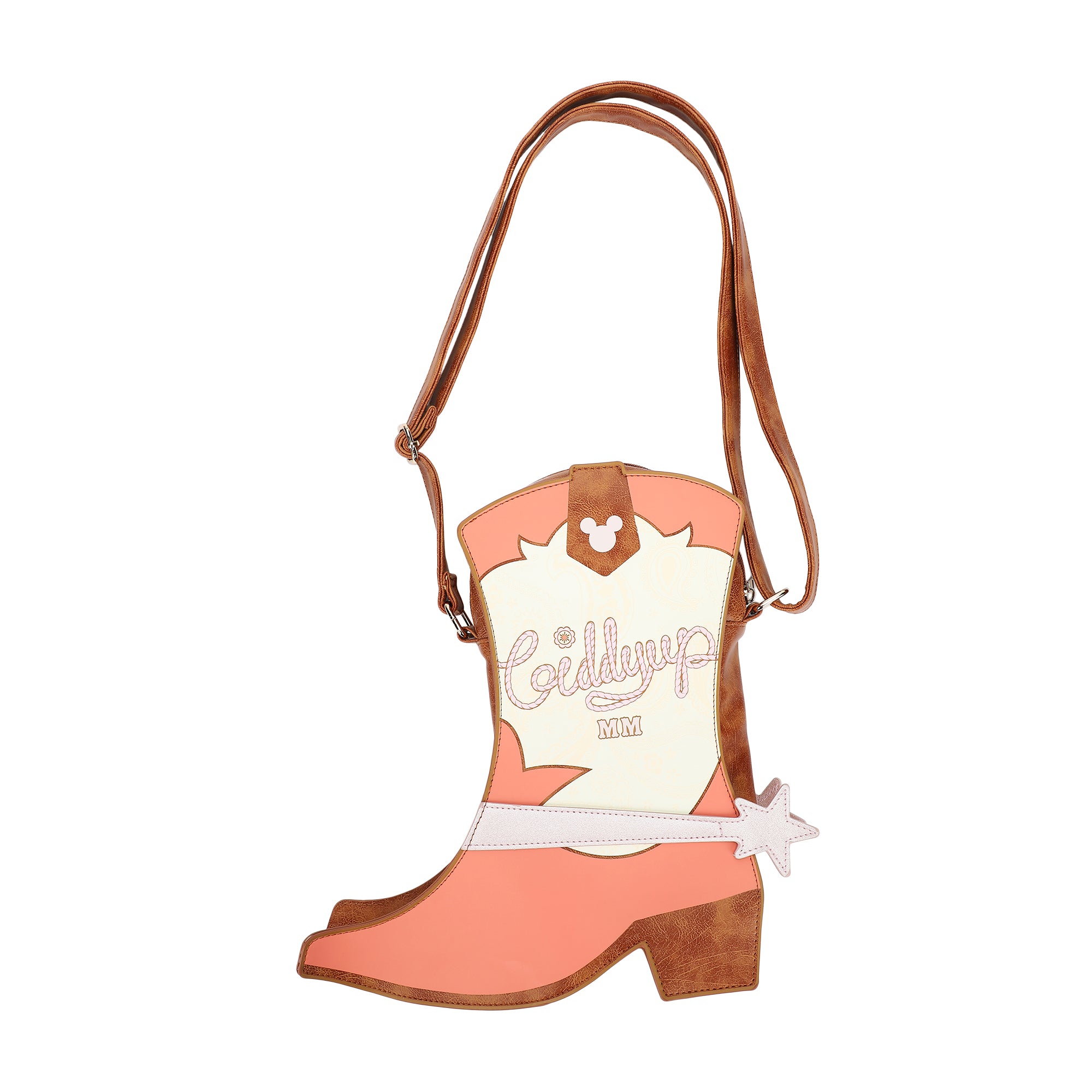 Minnie Mouse Classic Giddyup Cowgirl Boot 11.6" Crossbody Bag