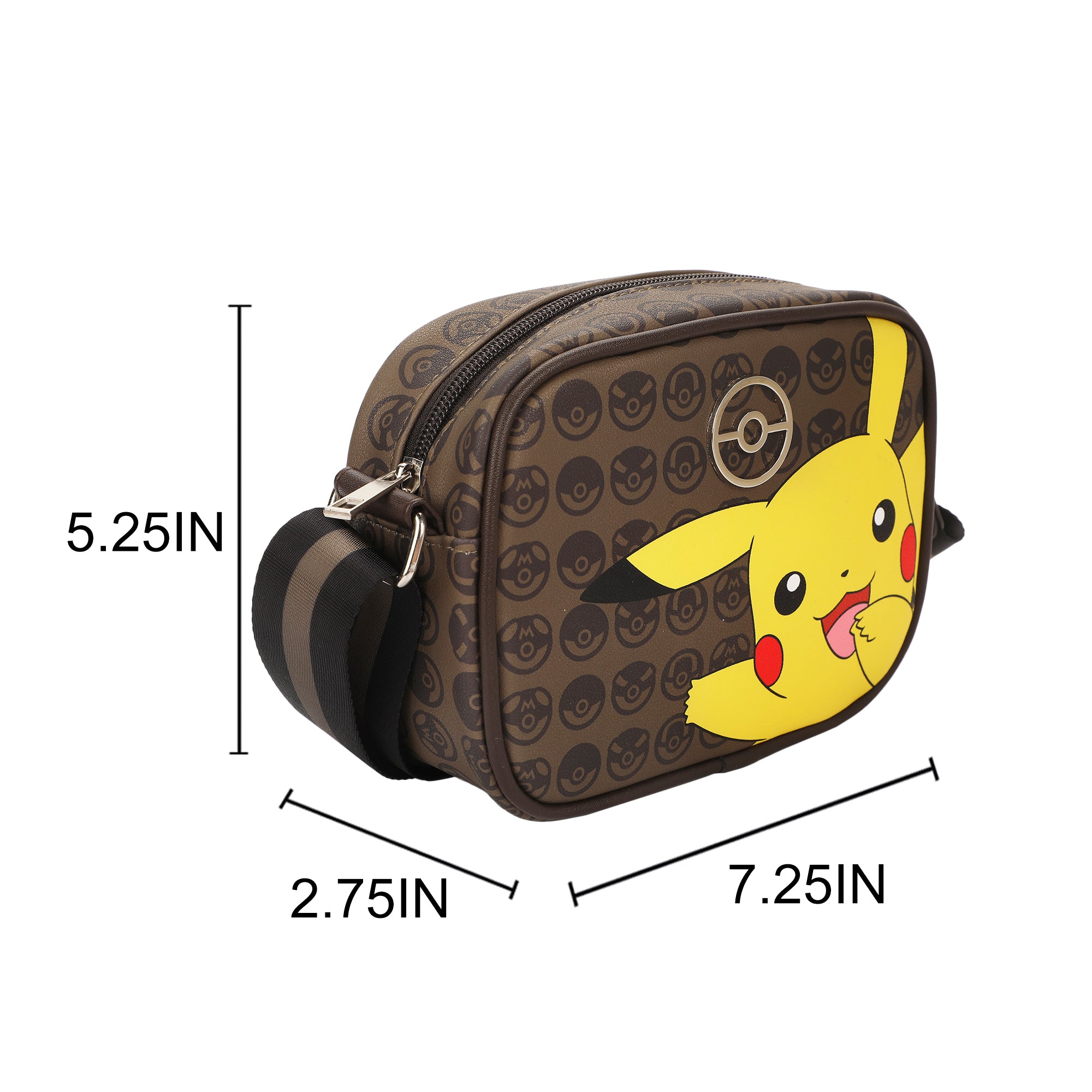 Pokemon Pikachu Crossbody Women'e Bag With Adjustable Strap