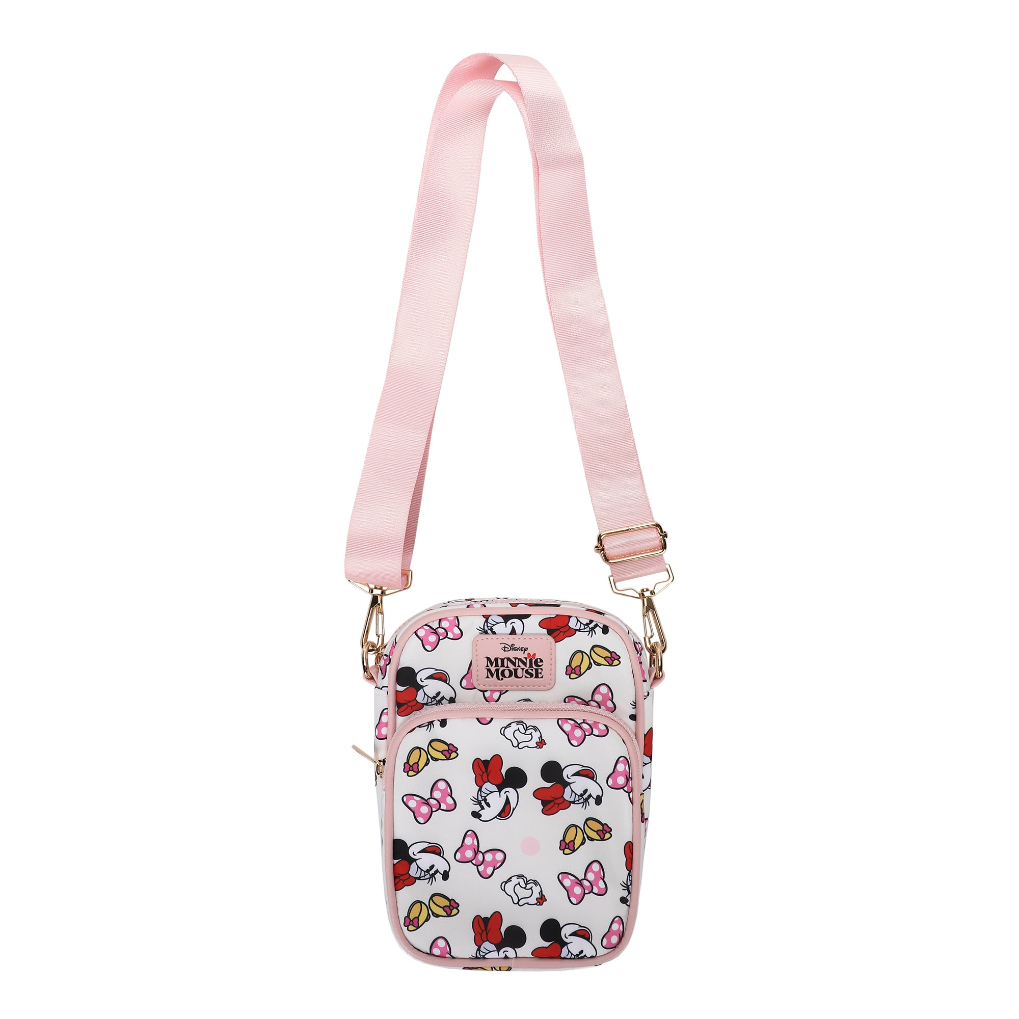 Minnie Mouse Classic Messenger 8" Handbag with Front Pocket