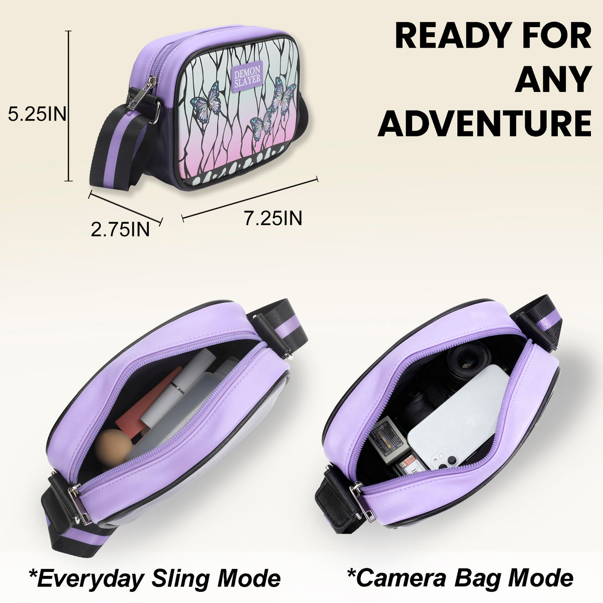 Demon Slayer Shinobu Butterfly Handbag for Womens