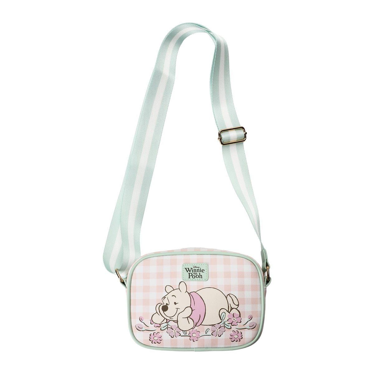 Winnie The Pooh Gingham Floral Handbag For Adult Fans