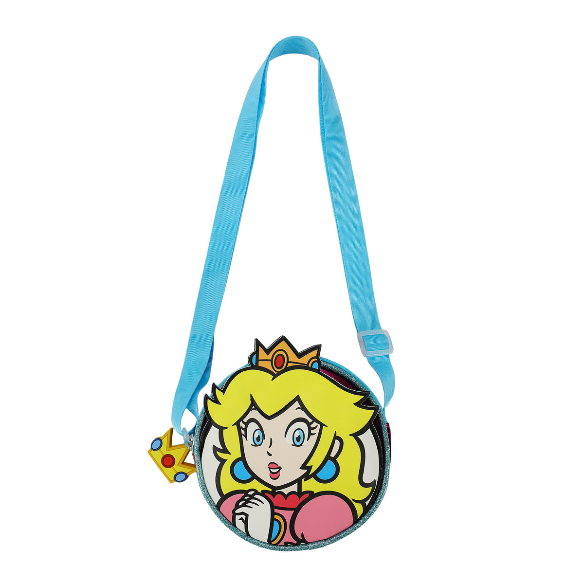 Super Mario Princess Peach 5.5-Inch 3D Character Crossbody Bag