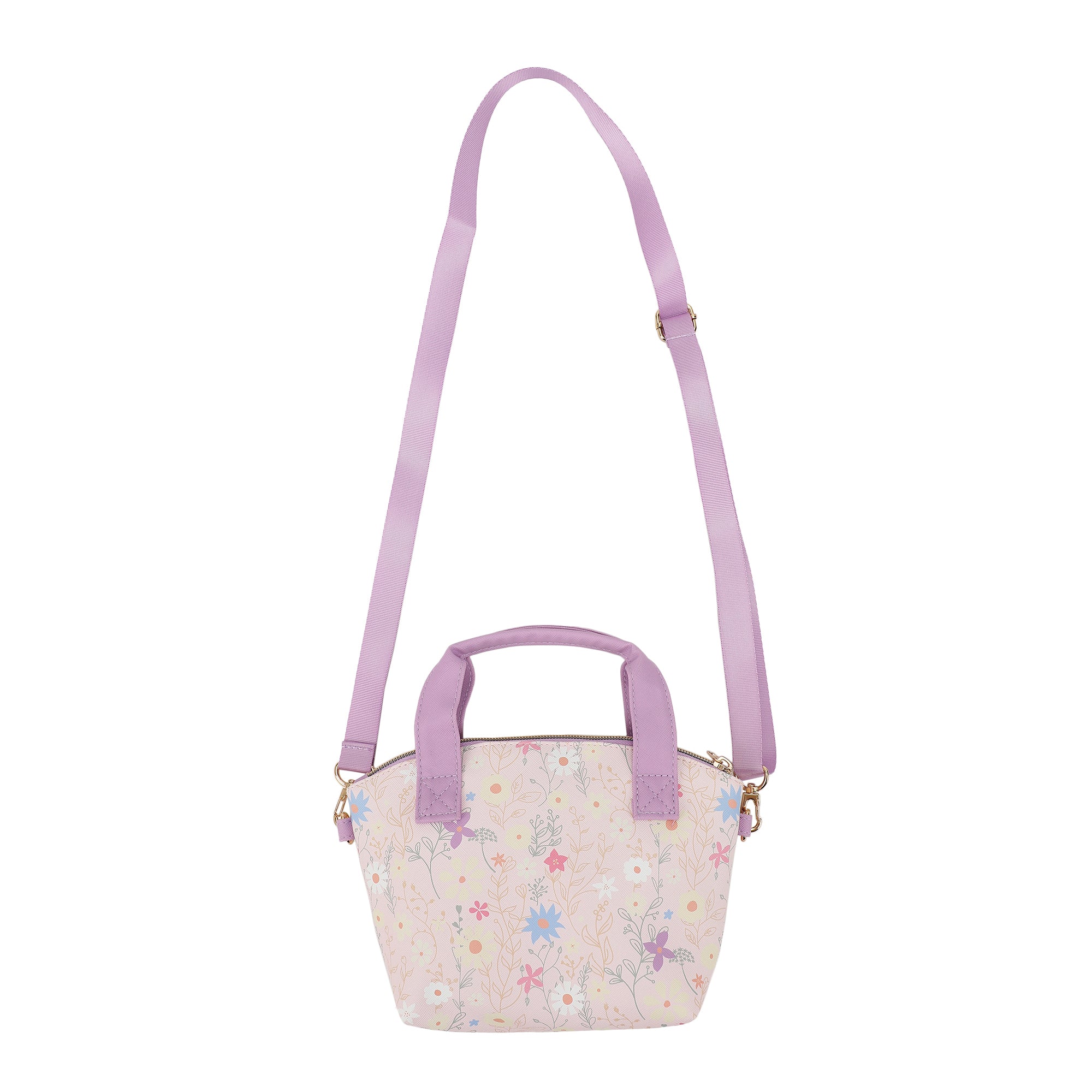 Disney Minnie Mouse Covering Mouth Pose Pink 9.25" Mini PU Handbag