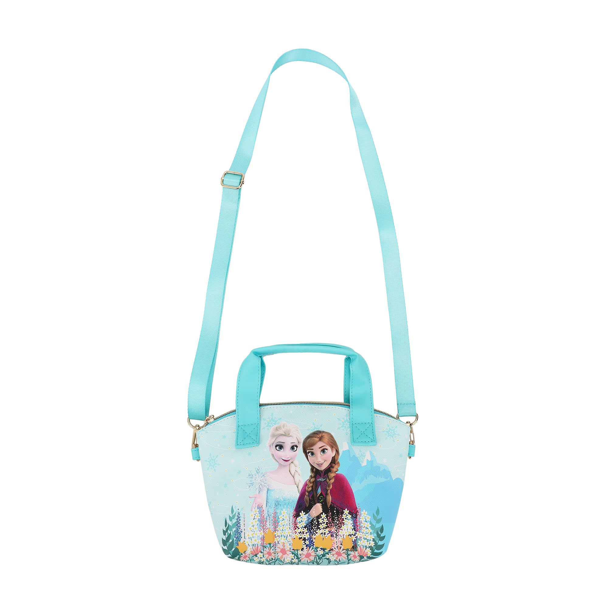 Disney Frozen Summer & Winter Blue 9.25" Mini PU Handbag