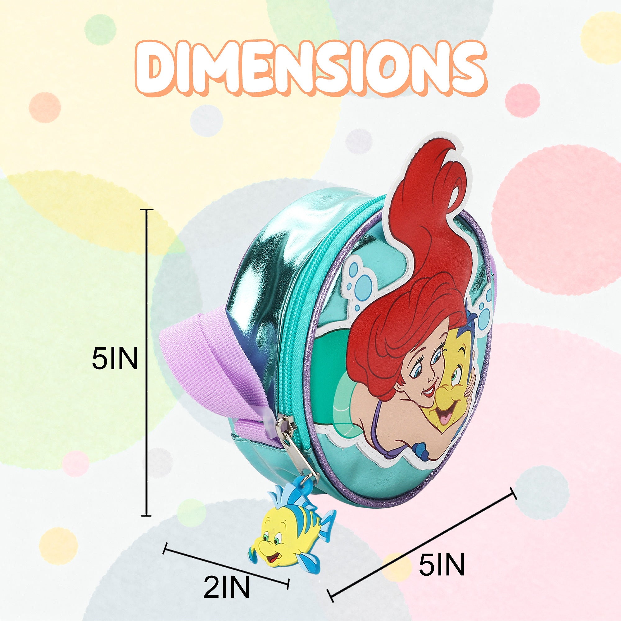 The Little Mermaid Round Crossbody Handbag for Kids