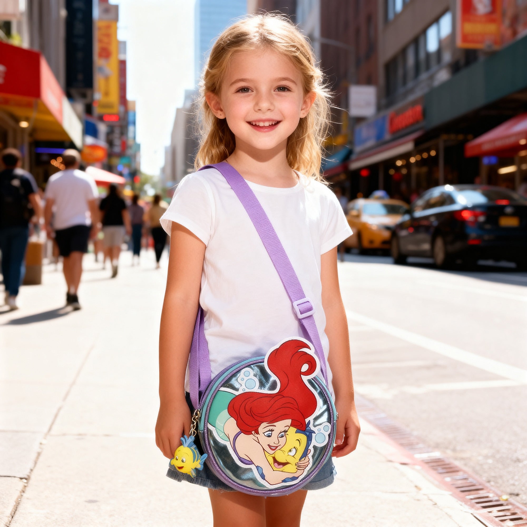 The Little Mermaid Round Crossbody Handbag for Kids