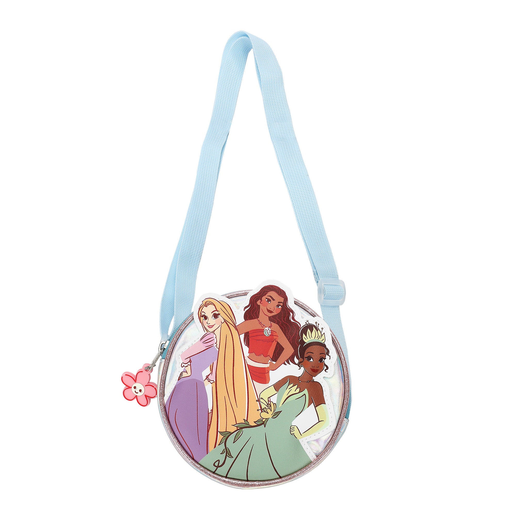 Disney Princess Round PU Crossbody Handbag for Kids