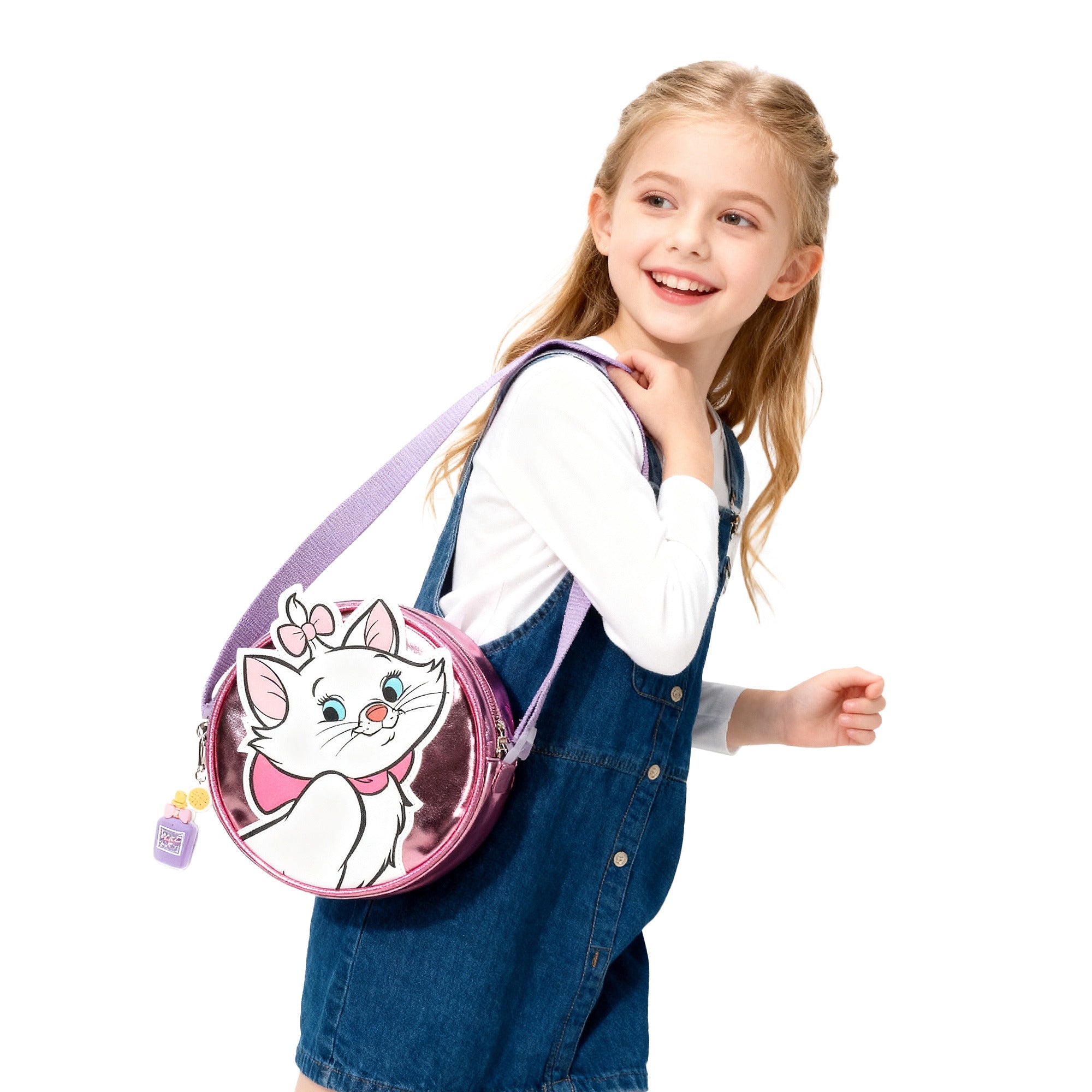Aristocats Round Crossbody Handbag for Girls