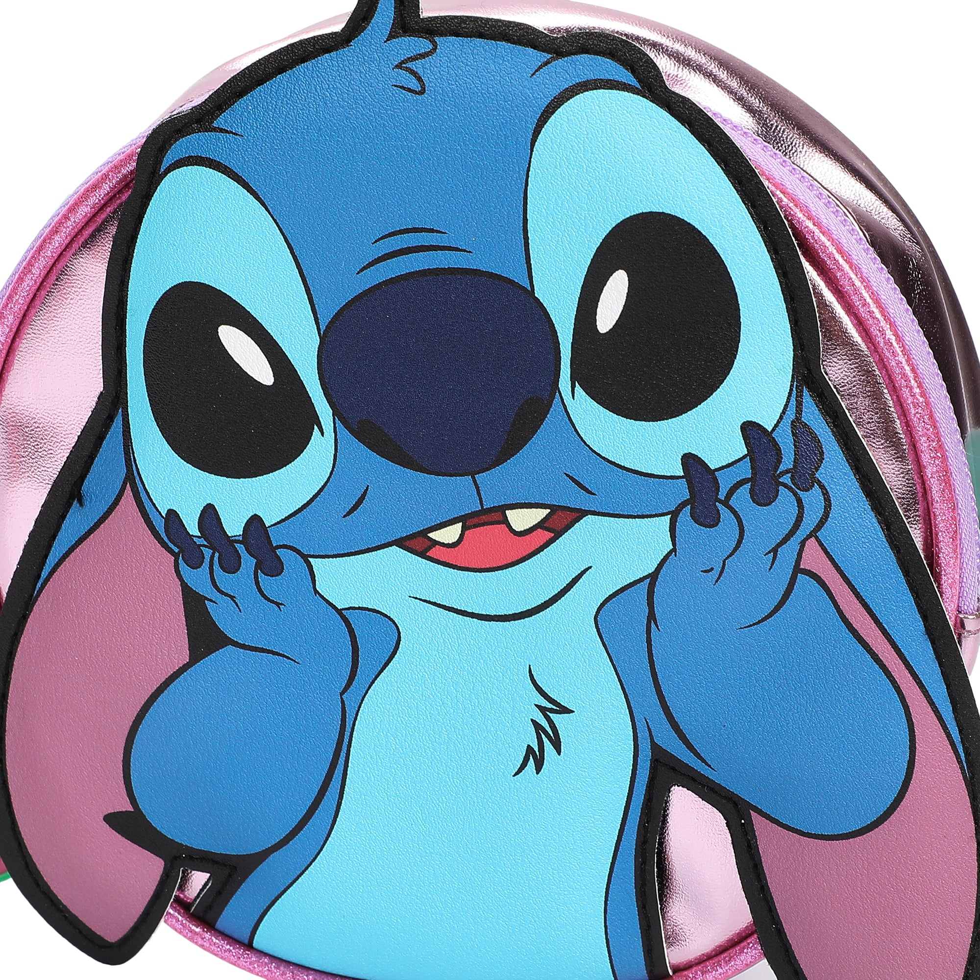Disney Stitch Playful Pose Blue 5.5" Mini PU Handbag