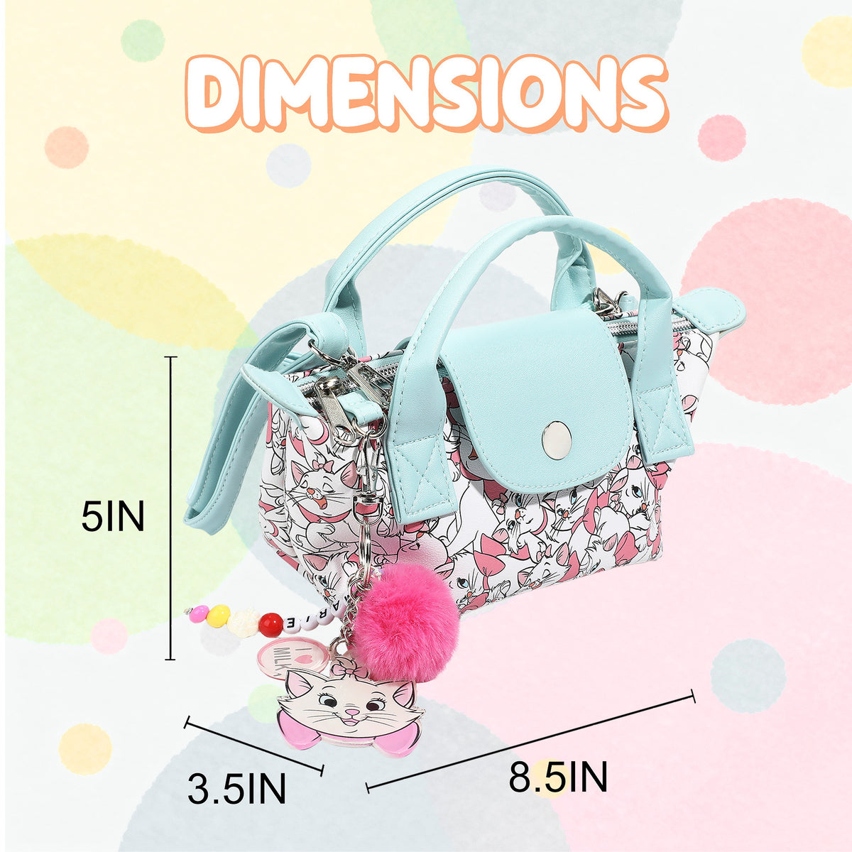 Aristocats Marie East West Crossbody Handbag For Kids Girls