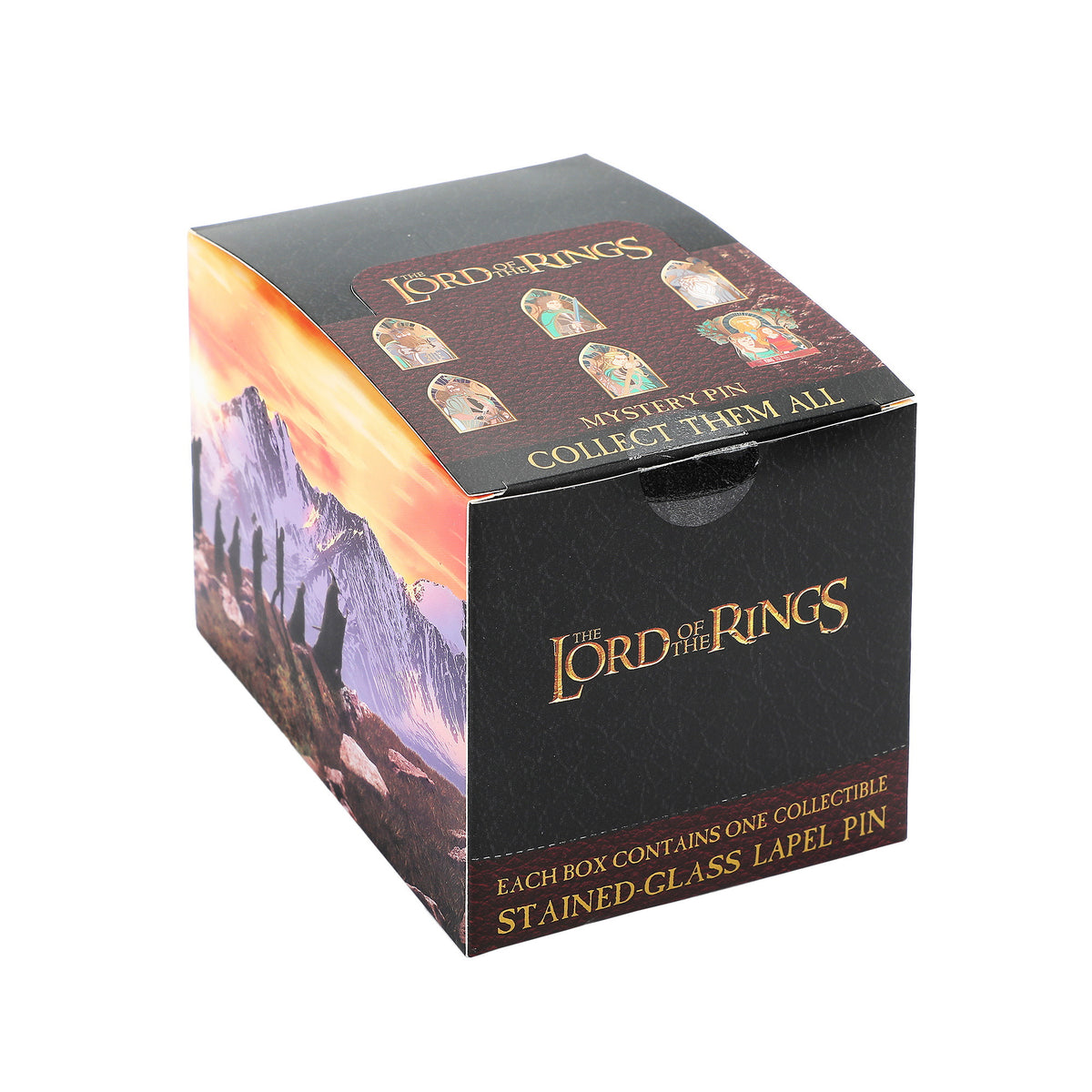 Lord of the Rings Stained Glass Lapel Pin Set