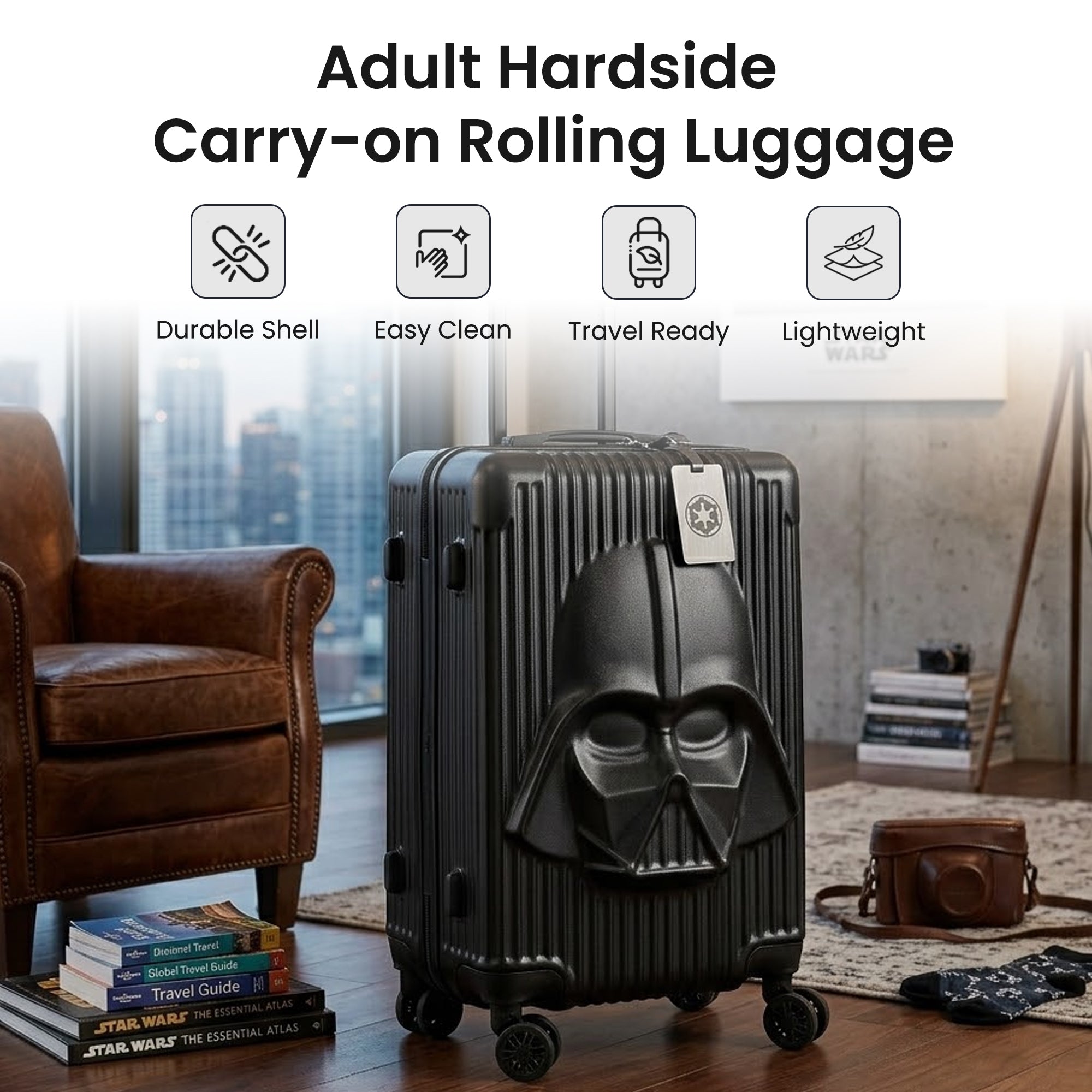 Star Wars Darth Vader Black 22" Rolling Luggage