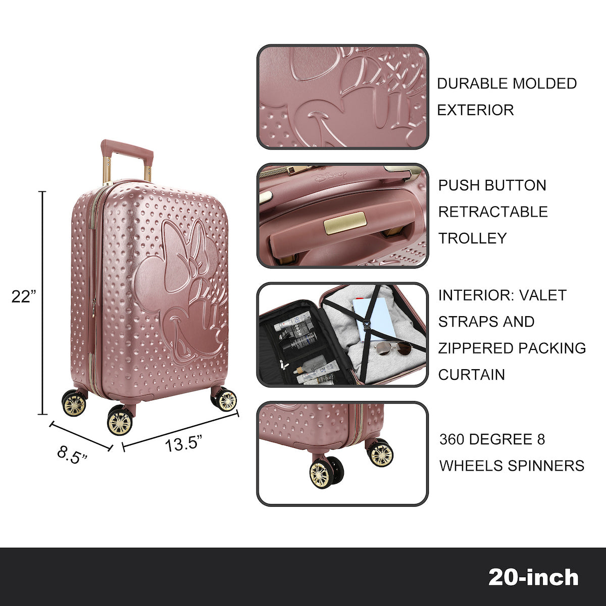 Hardside Carry-on Rolling Luggage