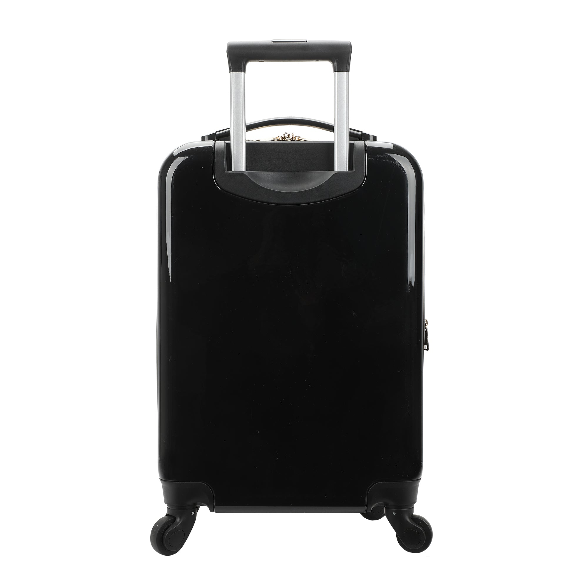 Anne Klein Molded 20" Metal Plate Logo Hardside Carry-On Printed Adult Hardside Fashion Rolling Luggage