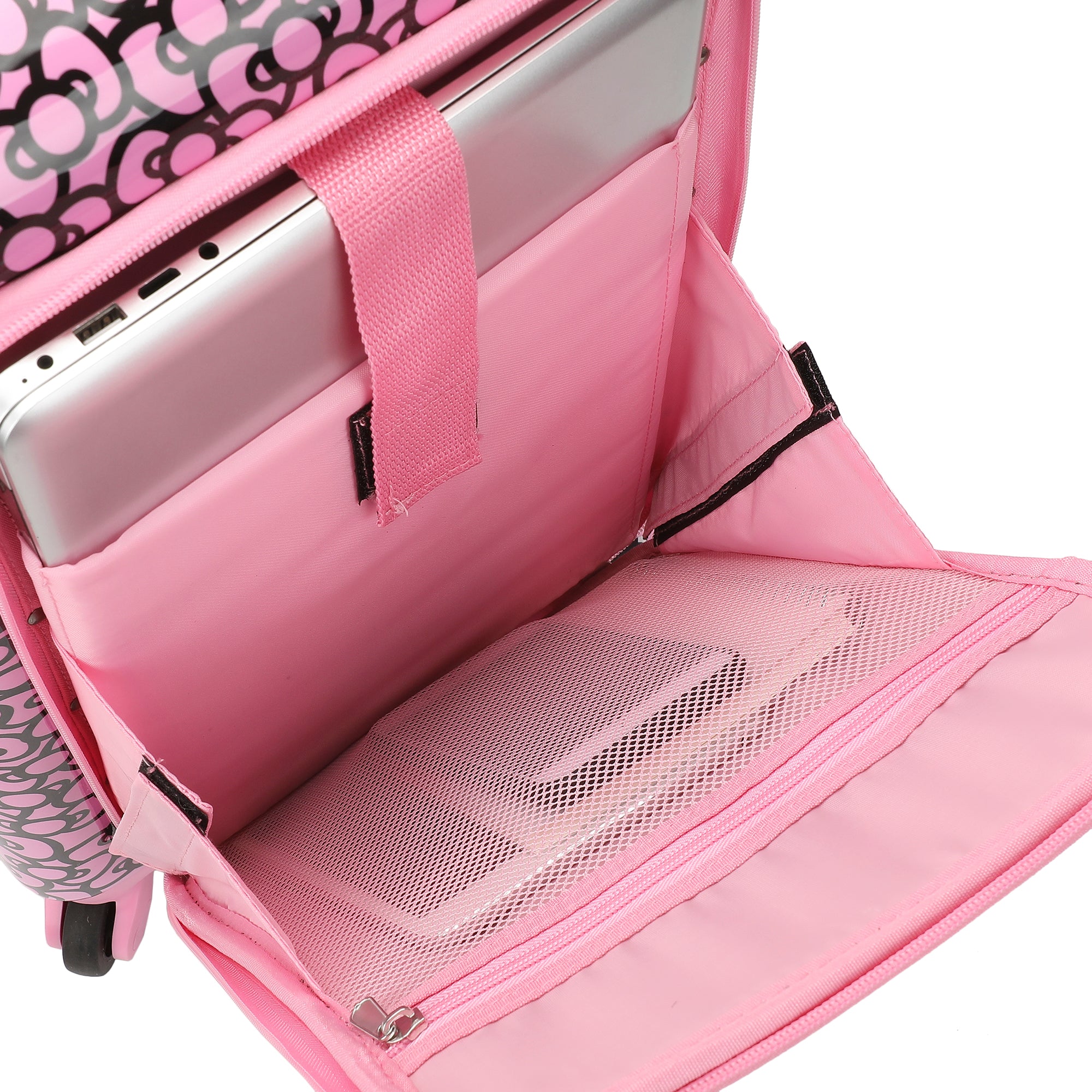 Hello Kitty Face & Bow 20" Hardside Rolling Luggage