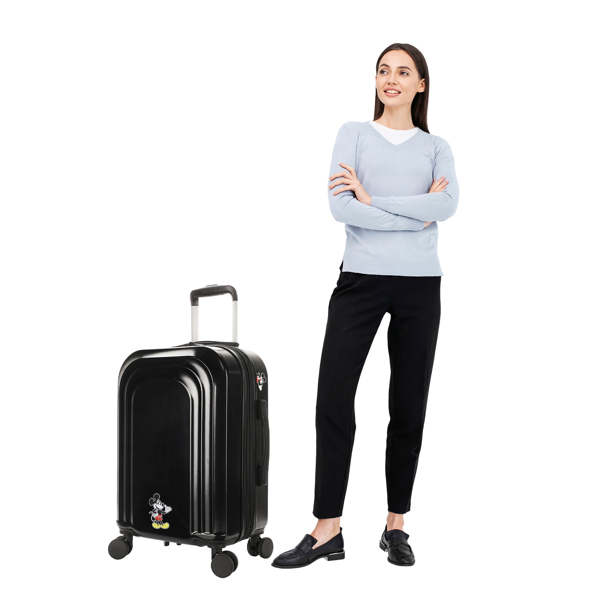 Disney Mickey Mouse Peeking Mickey 20" 4-Wheel Roling Luggage