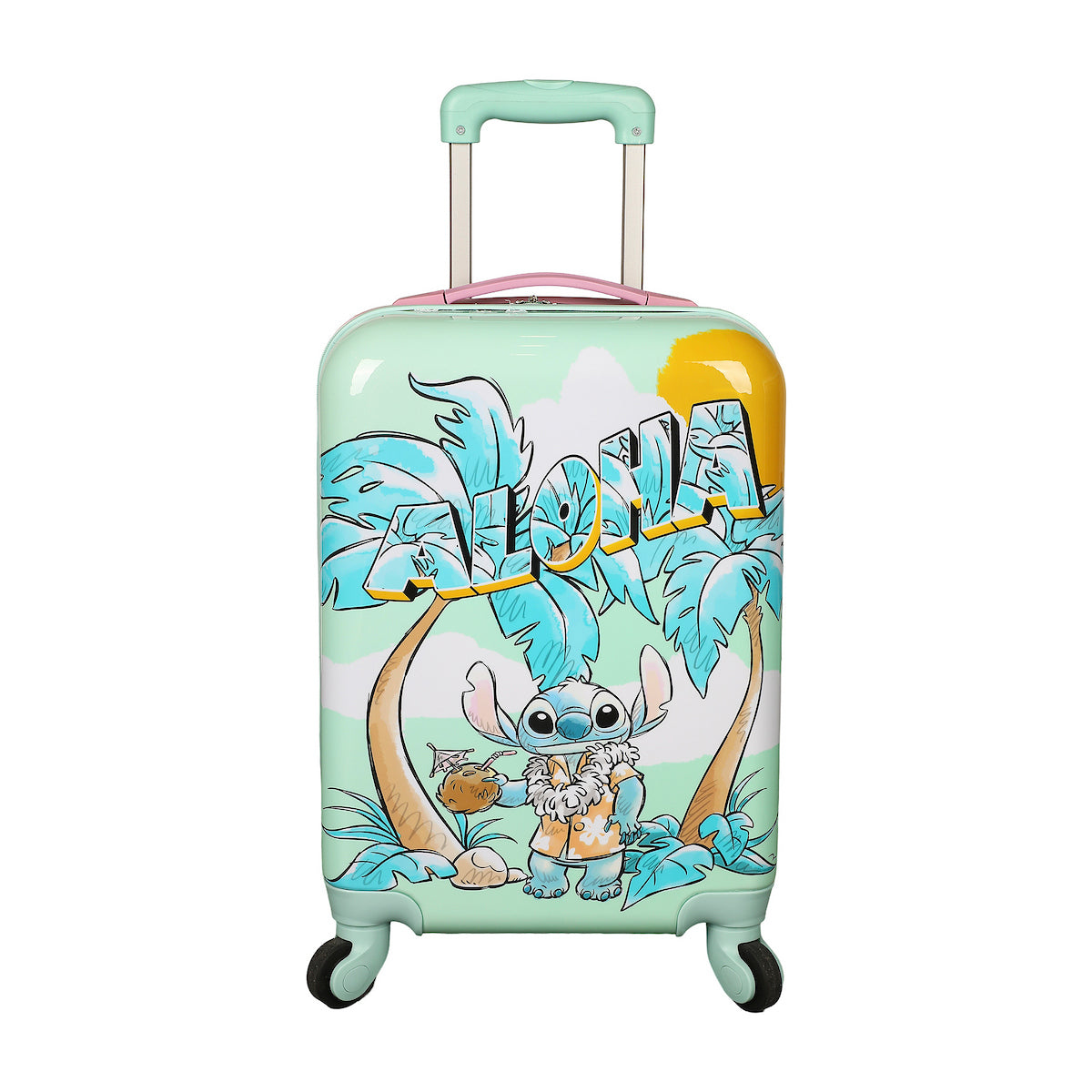 Lilo & Stitch Dual-Side Tropical Stitch & Angel Print 20" Adult ABS Luggage