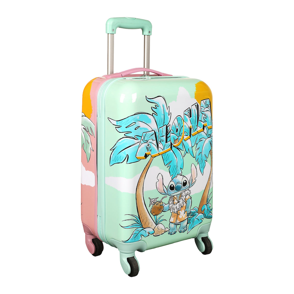 Lilo & Stitch Dual-Side Tropical Stitch & Angel Print 20" Adult ABS Luggage